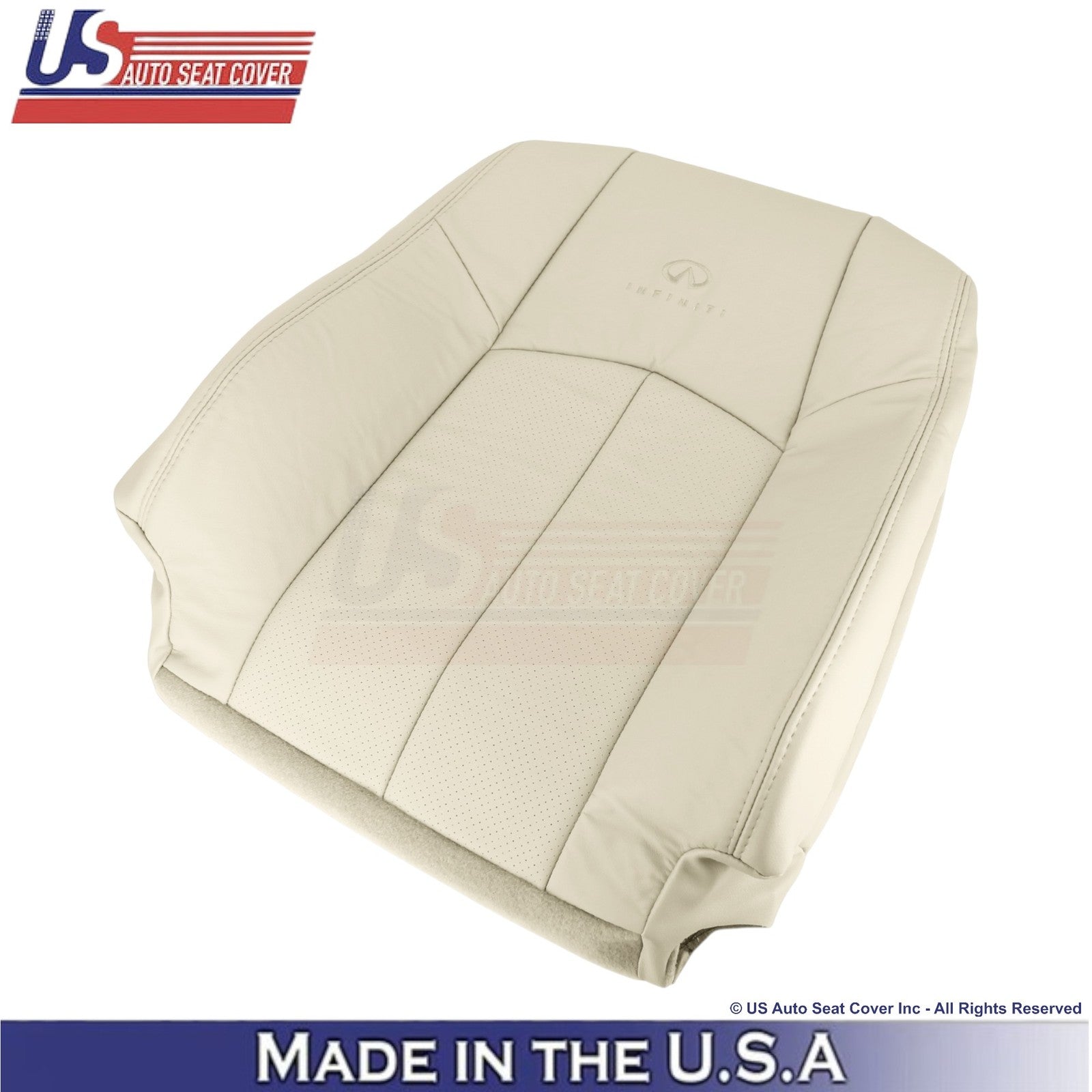 2009-2013 Fits Infiniti G37 Genuine Leather Front Top Replacement Covers Wheat