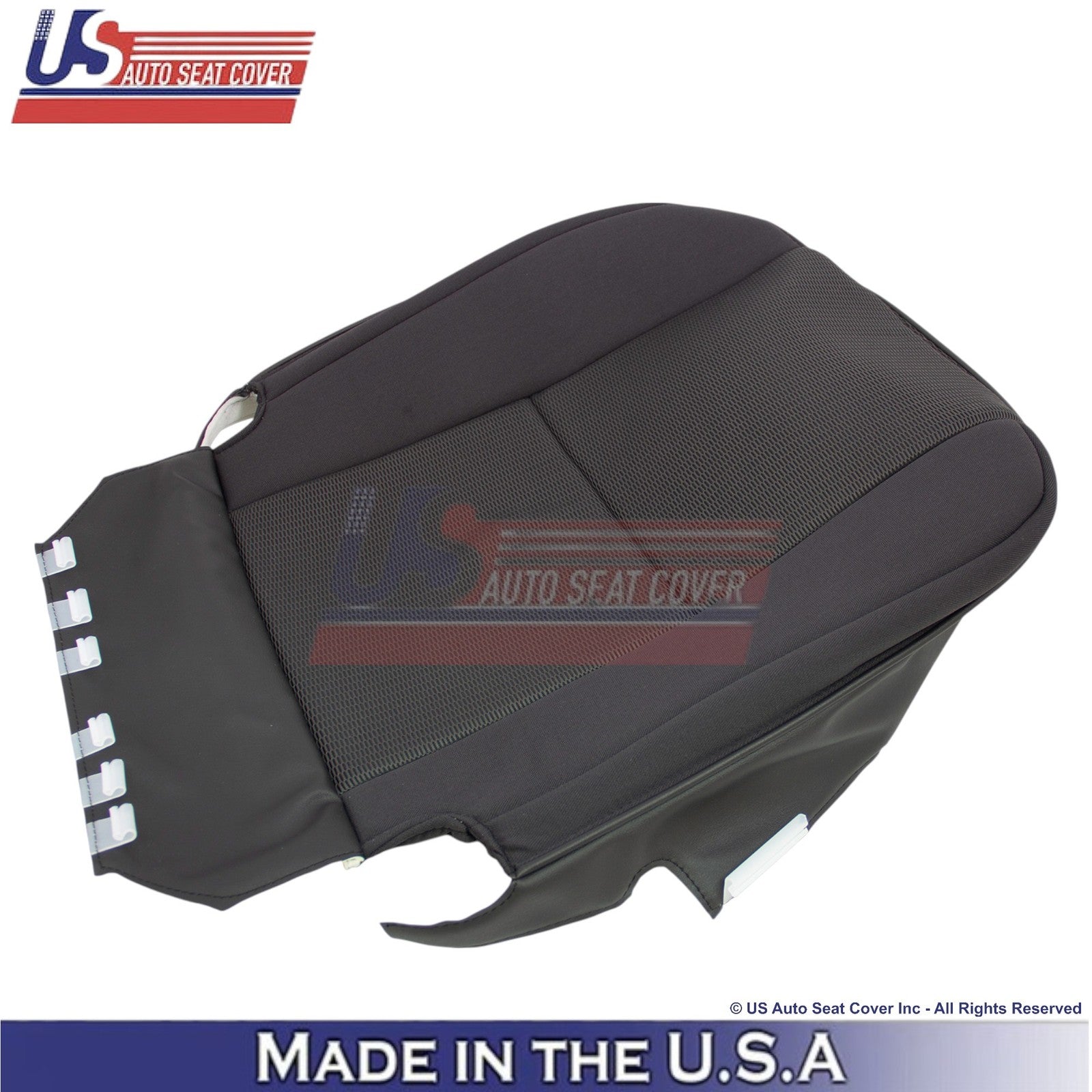 2007-2011 Fits Toyota FJ Cruiser Cloth Front Bottom Seat Covers Dark Graphite