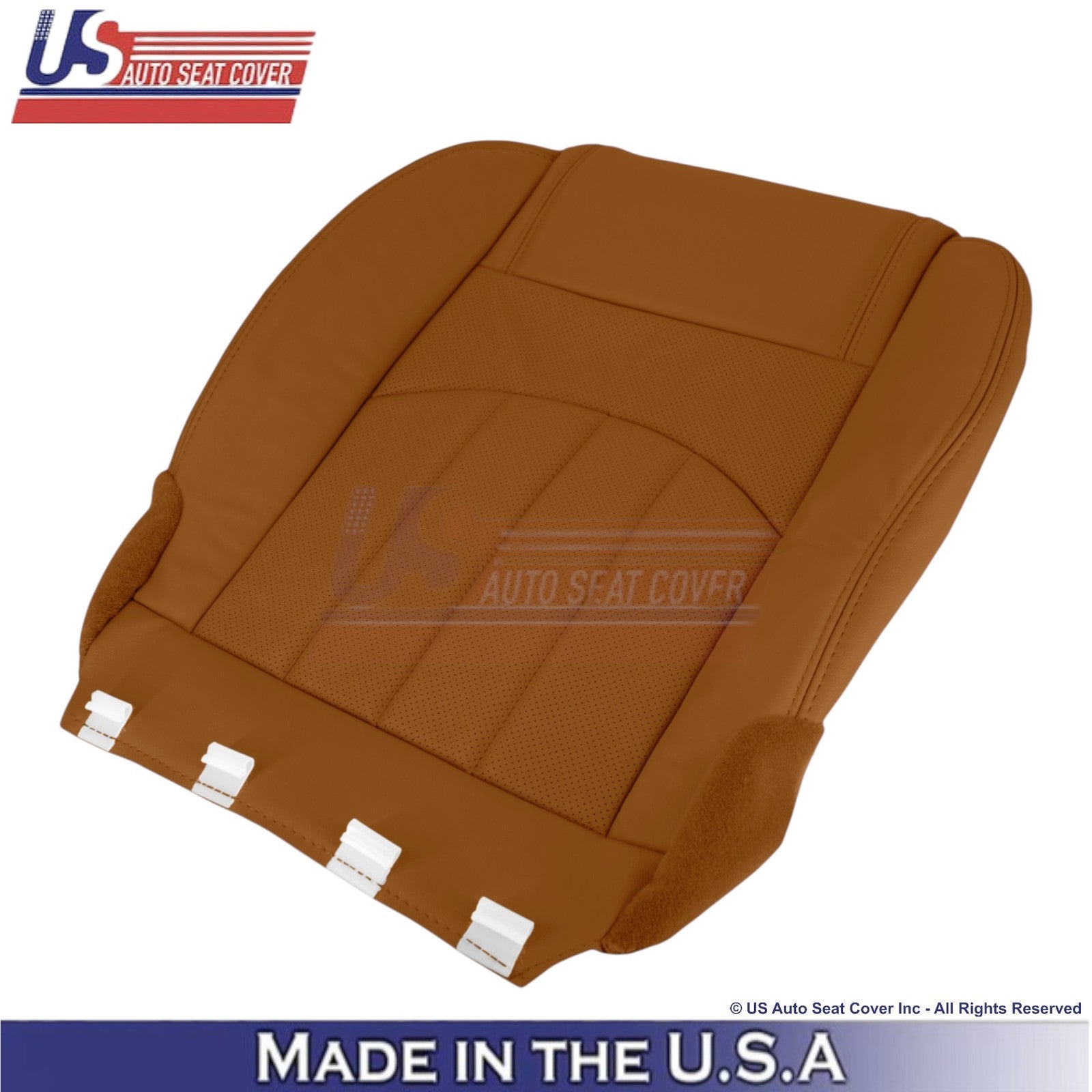 2013-2014 Fits Chevy Traverse Genuine Leather Perf. Front Seat Covers Mojave