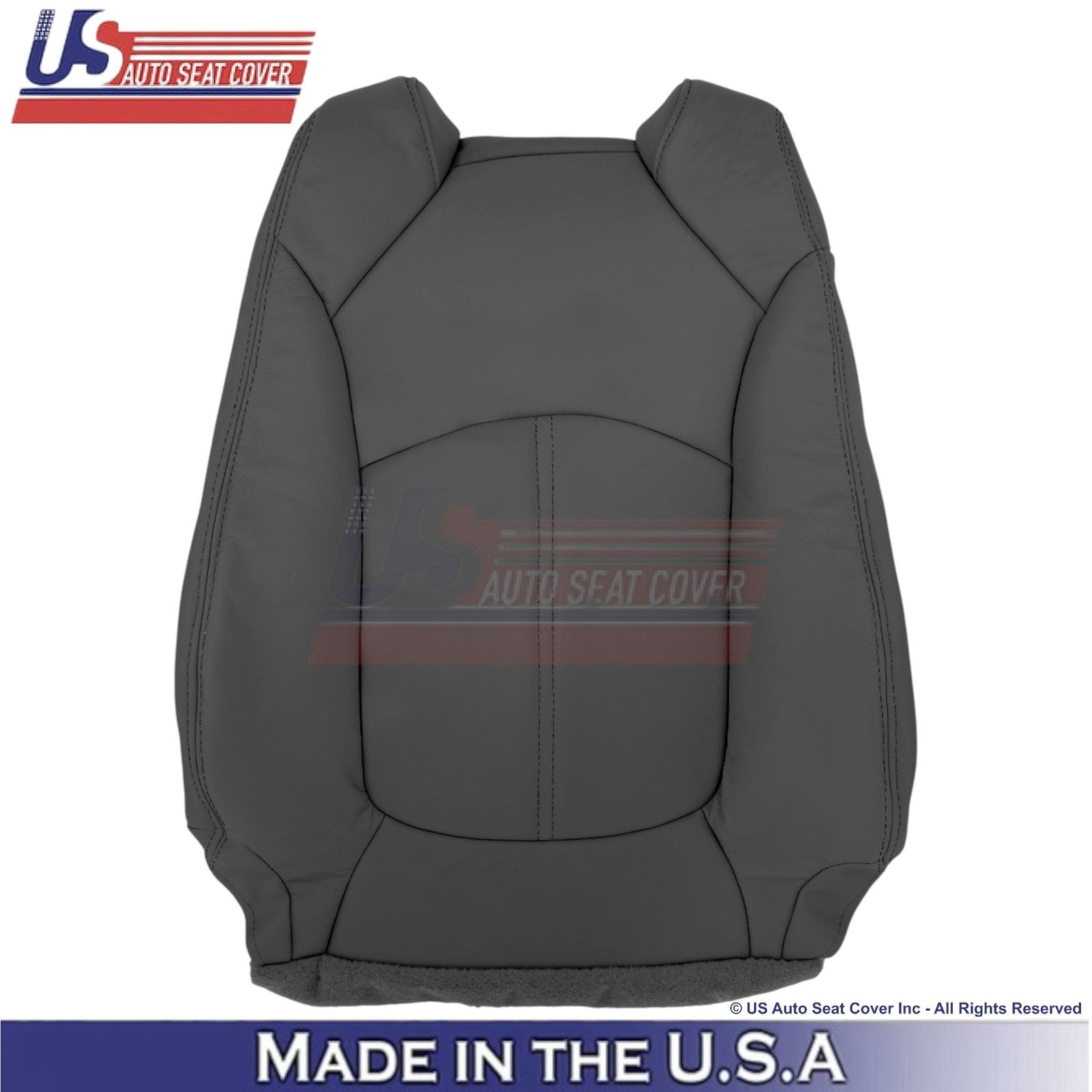 2013-2016 Fits GMC Acadia Genuine Leather Front Replacement Seat Covers Ebony