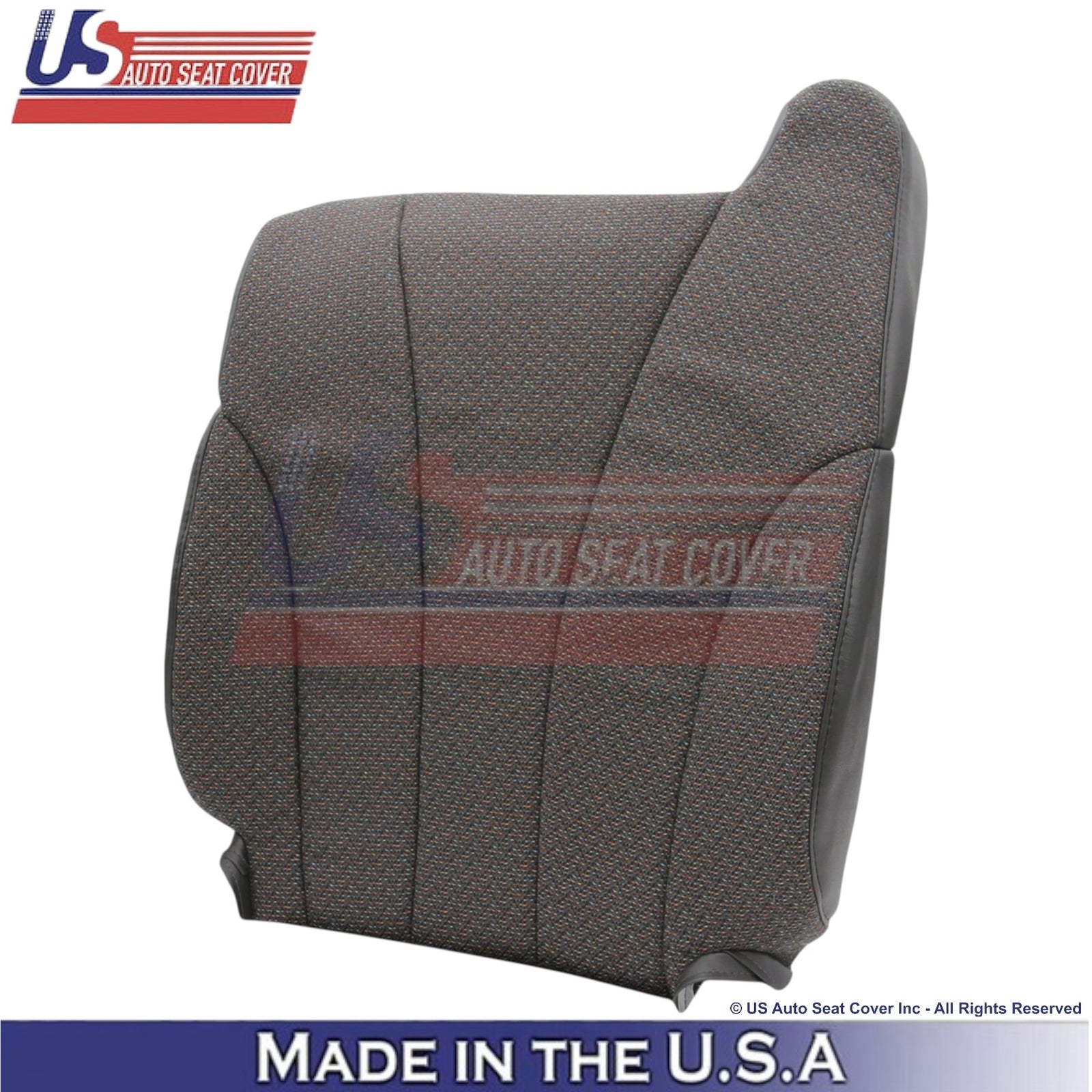1999-2002 For Chevy Silverado 1500 2500 3500 Cloth Front Seat Covers Graphite