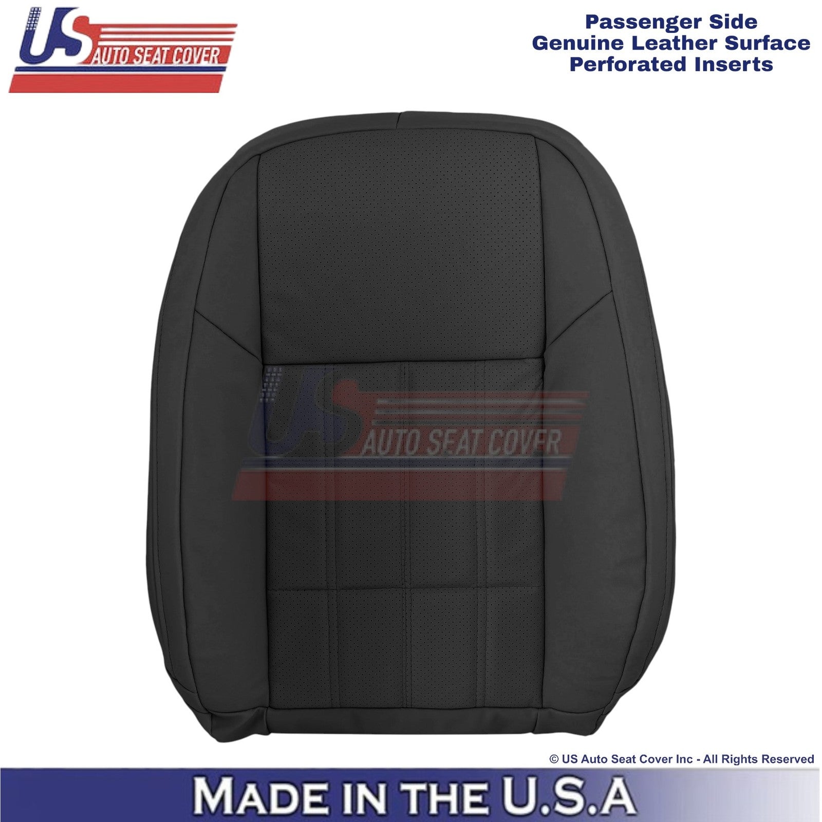 2016-2018 For Lexus ES 350 Genuine Leather Passenger Top Replacement Cover Black