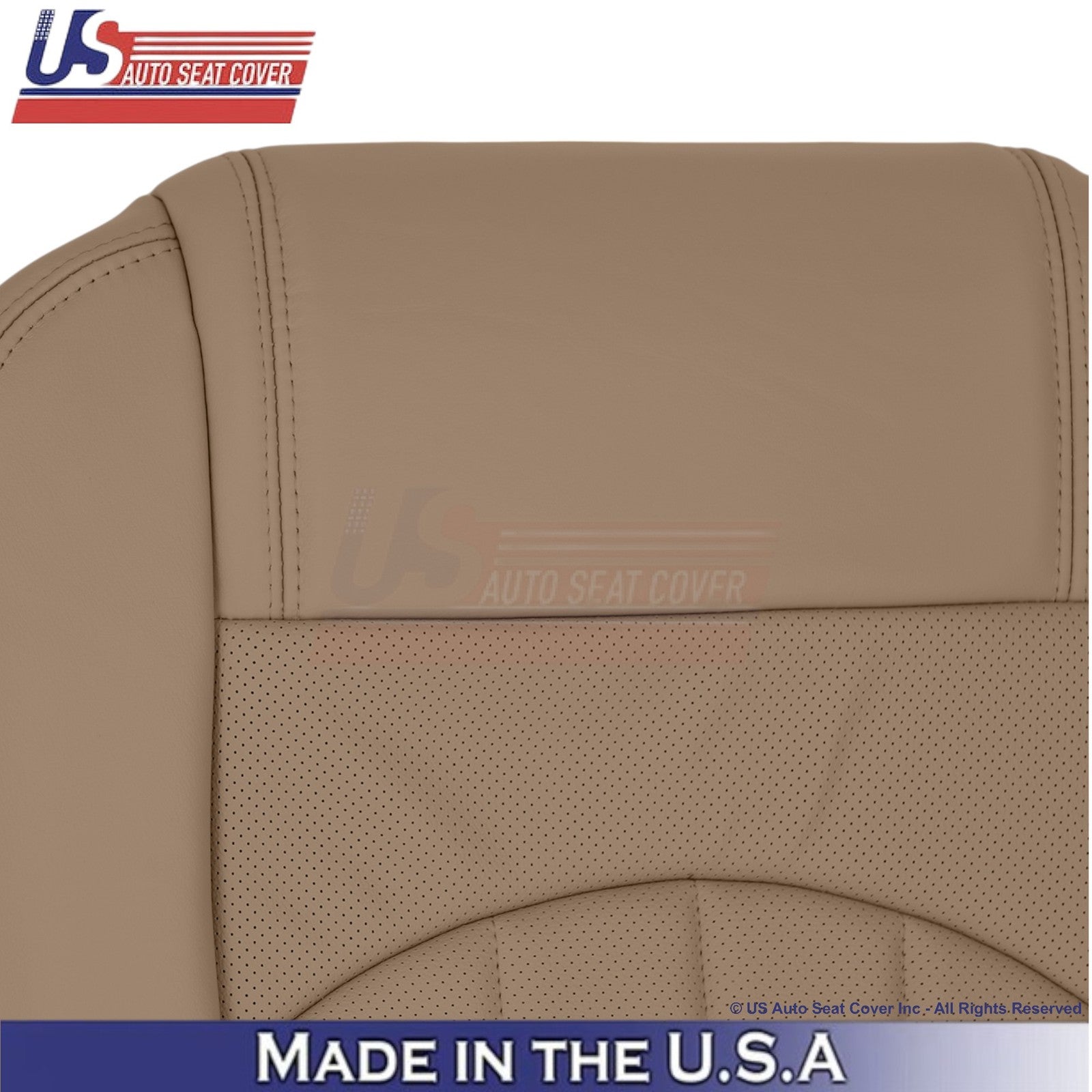 2013-2017 For Buick Enclave Leather Passenger Bottom Seat Cover Choccachino