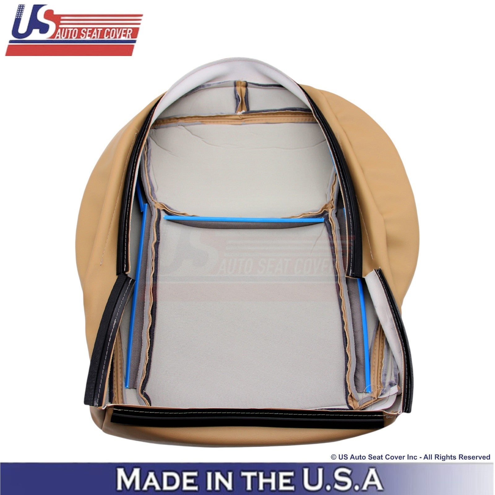 2000-2002 Fits Mercedes-Benz S-Class Genuine Leather Driver Bottom Cover Saffron