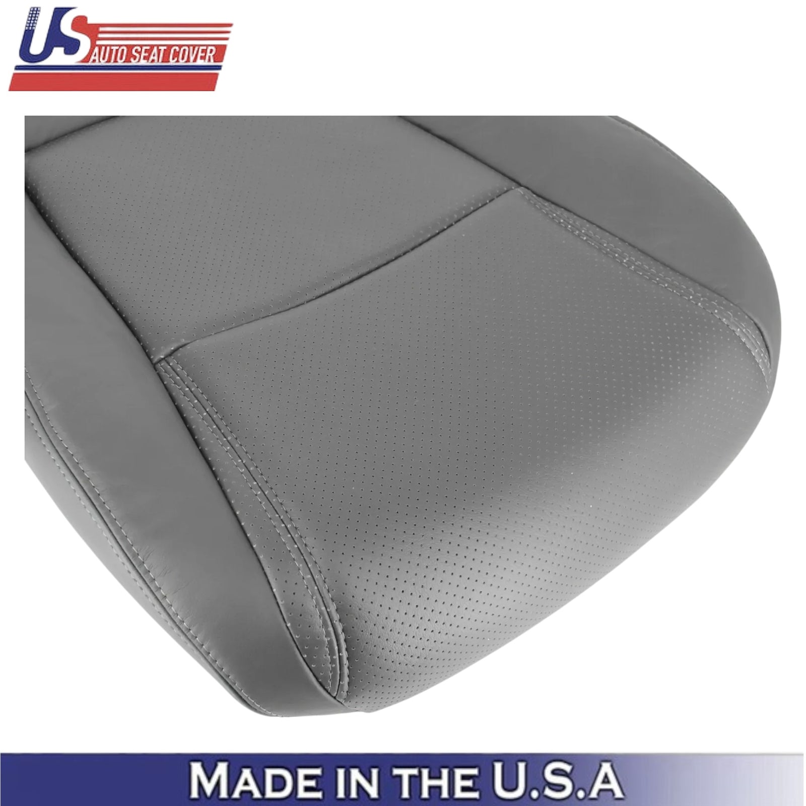 2003-2005 For Honda Pilot Leatherette Driver Bottom Seat Cover Olive Gray