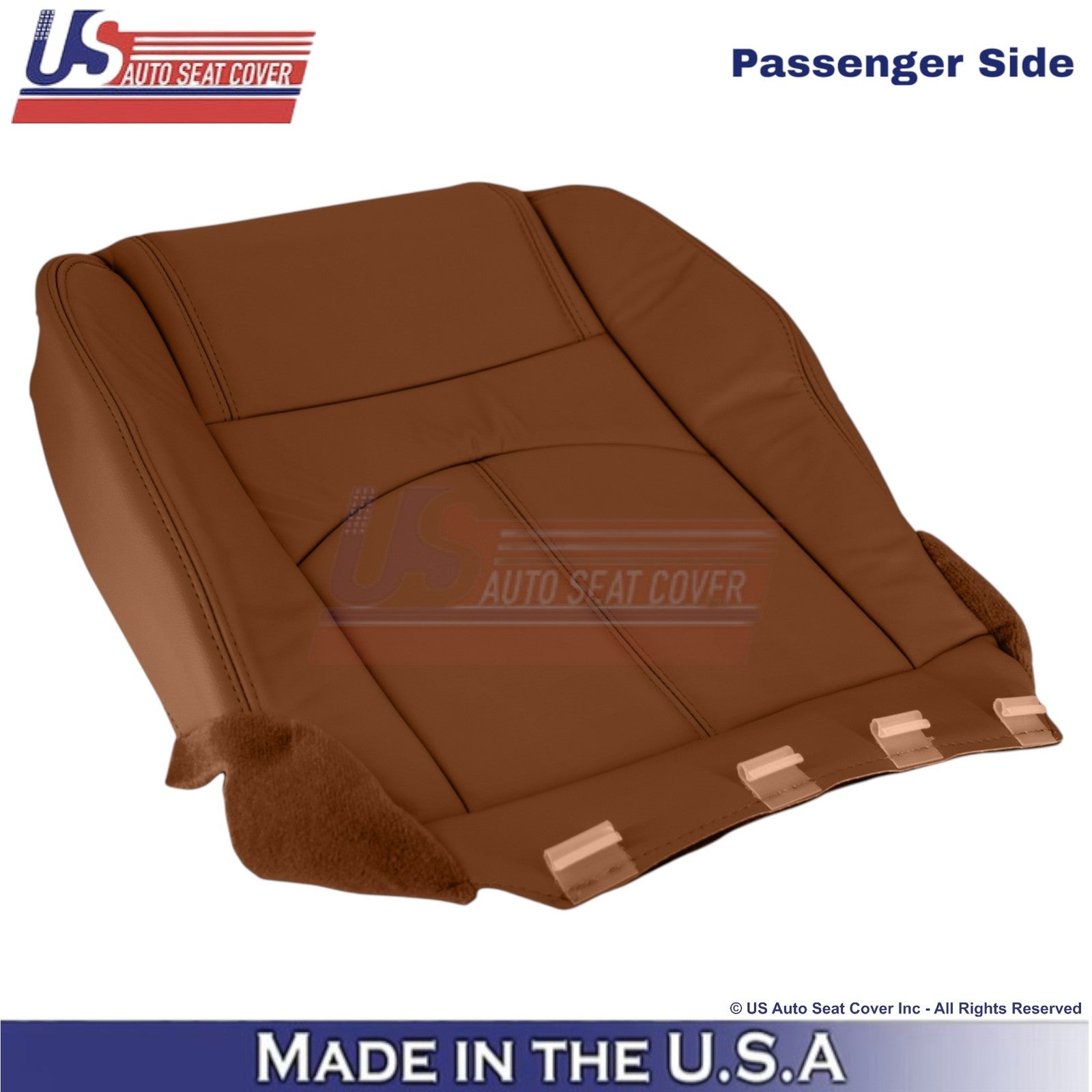 2015-2017 Fits Chevy Traverse Leatherette Passenger Bottom Seat Cover Saddle Up