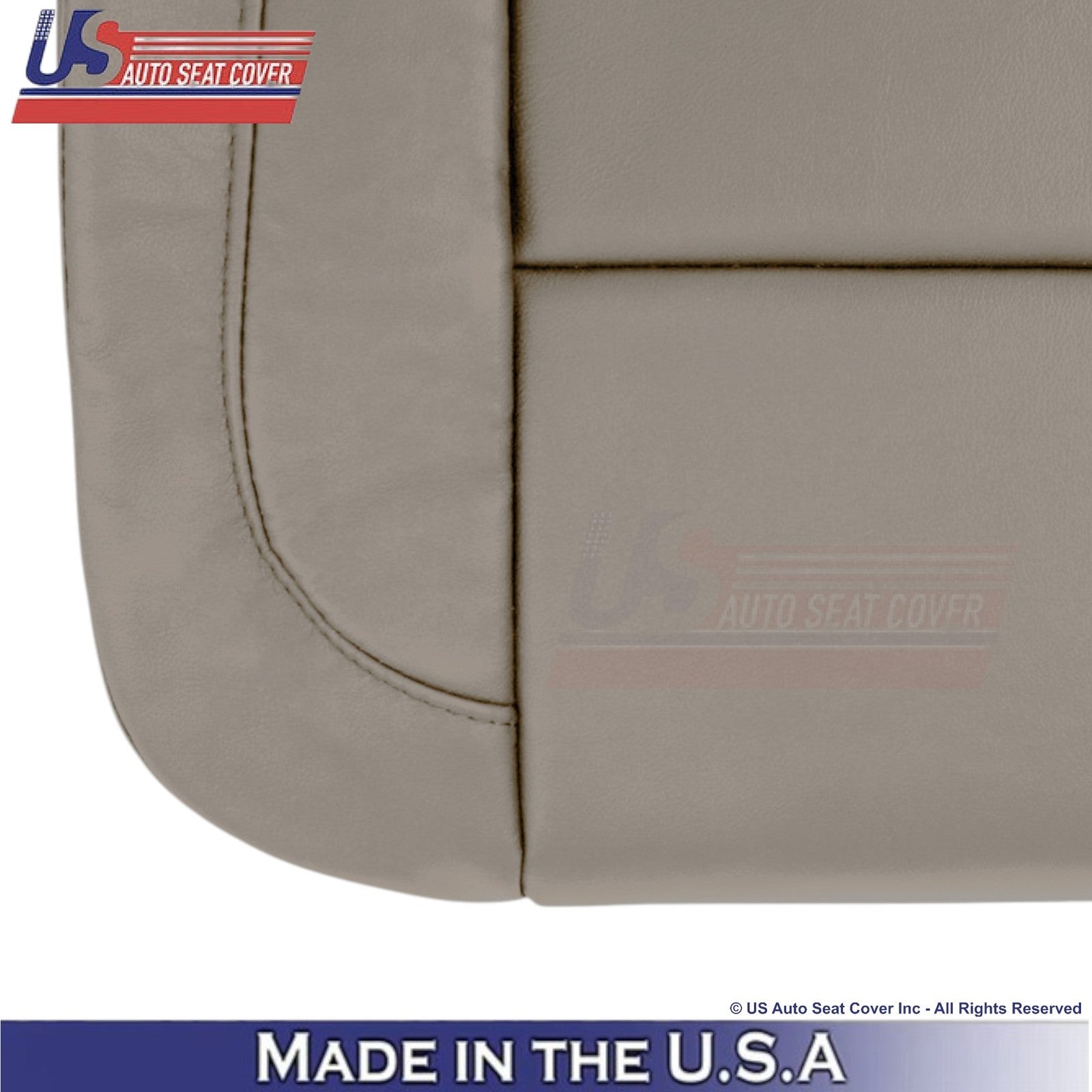 2014-2019 For Chevy Silverado 1500 LT Genuine Leather Passenger Side Covers Dune