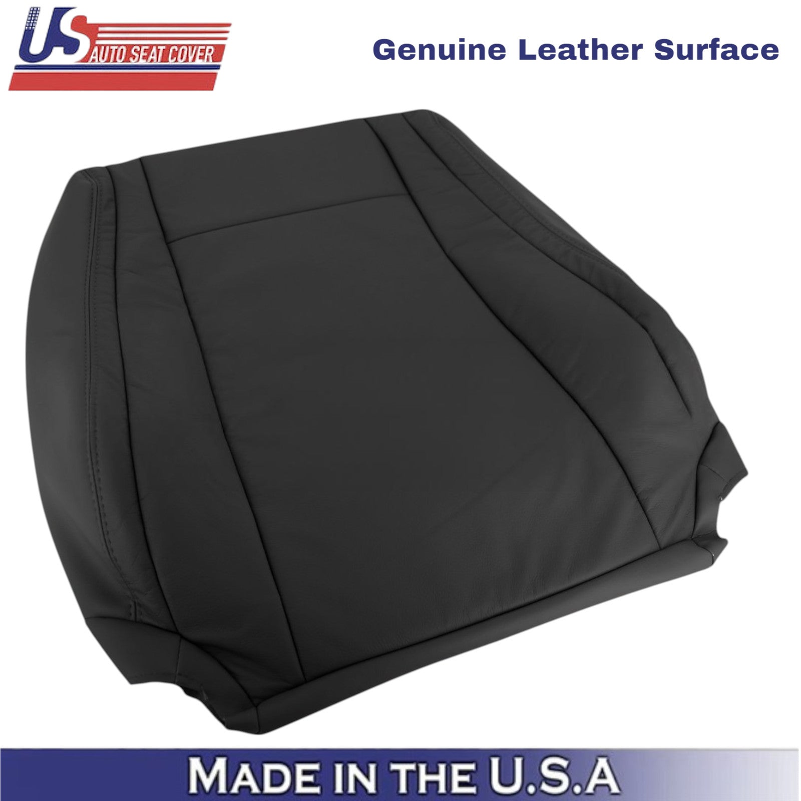 2007-2013 For Toyota Tundra Genuine Leather front Replacement Seat Covers Black