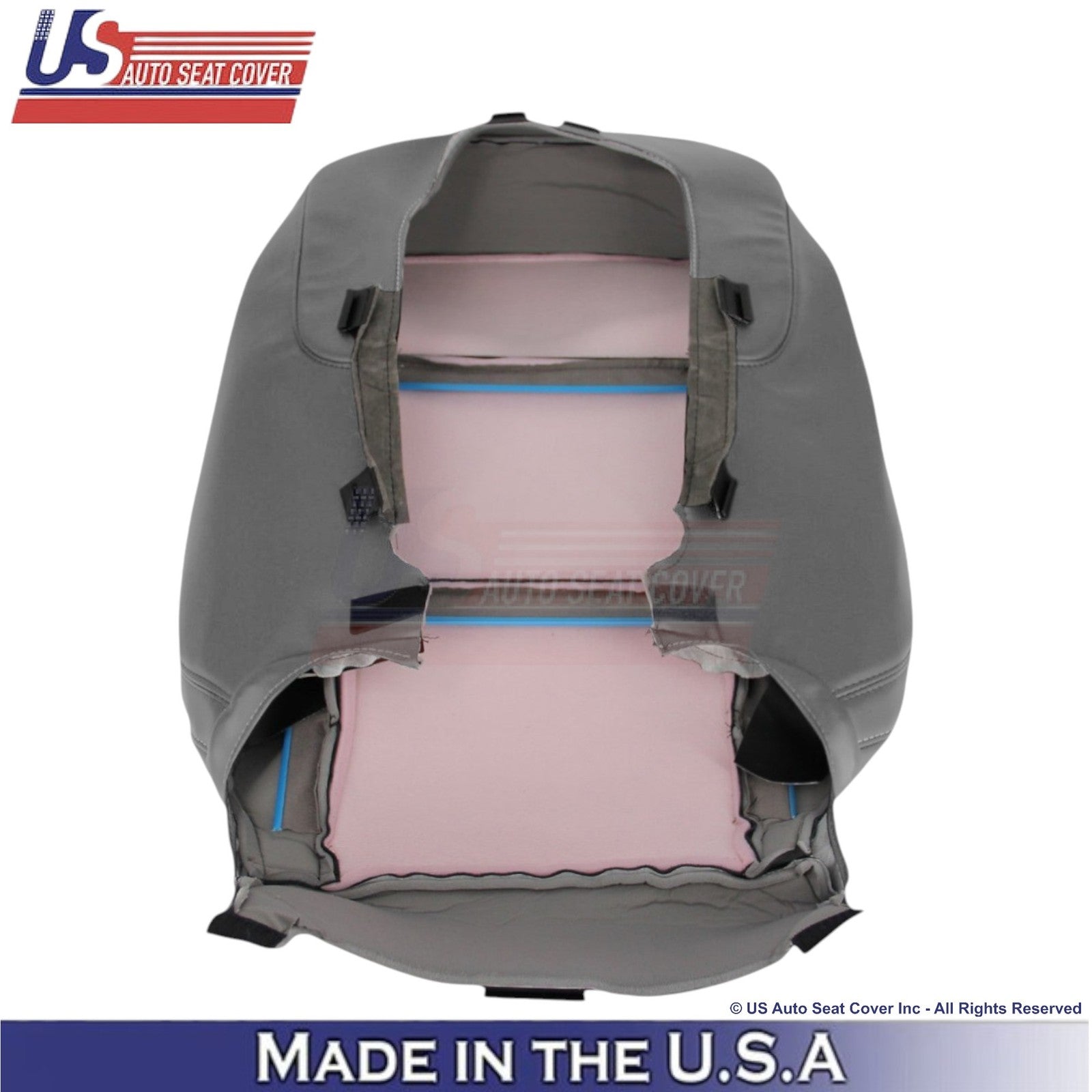 2014-2019 For Chevy Silverado 1500 LT Genuine Leather Passenger Top Cover Gray