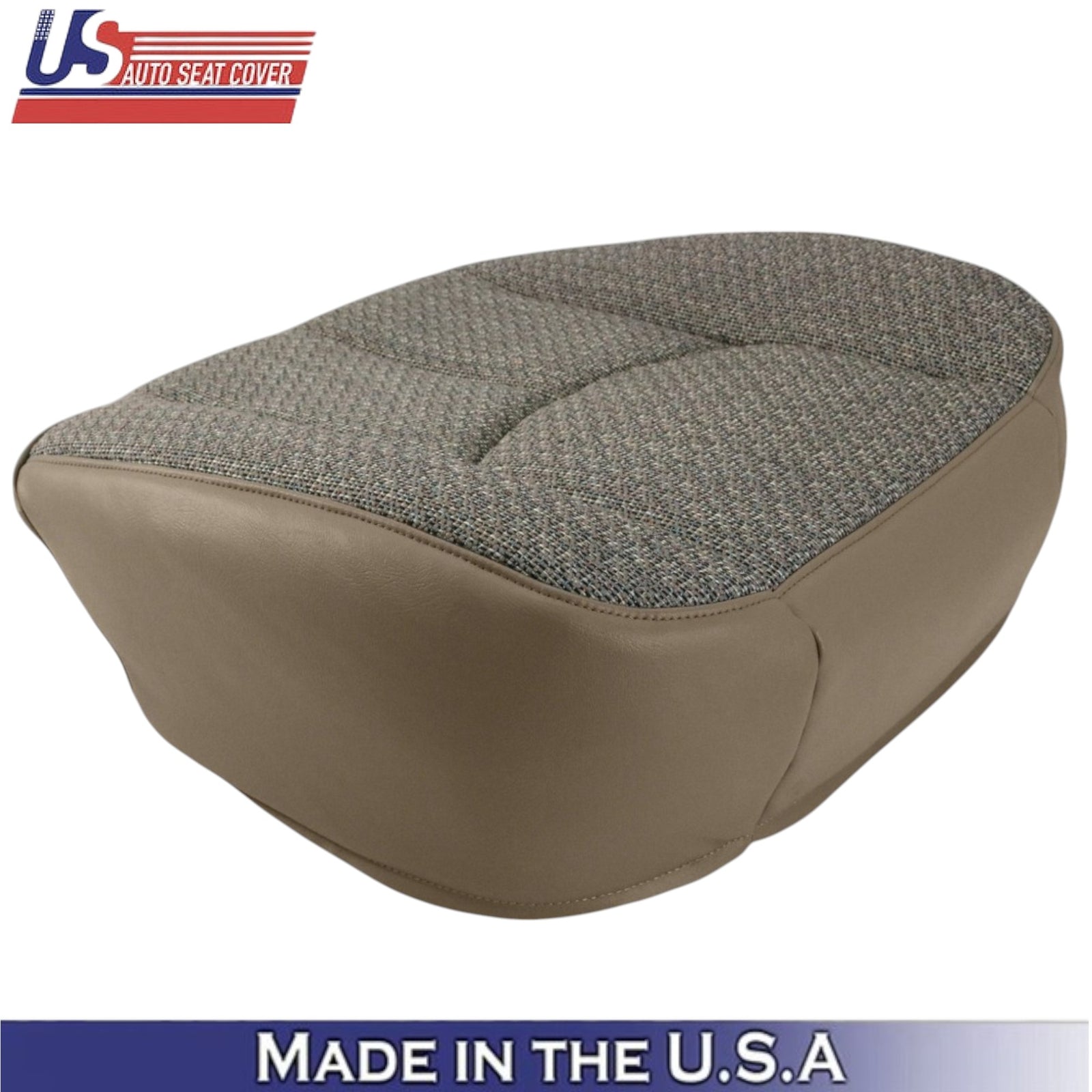 2003-2007 For Chevy Silverado 1500 Cloth Fabric Front Bottom Seat Covers Tan