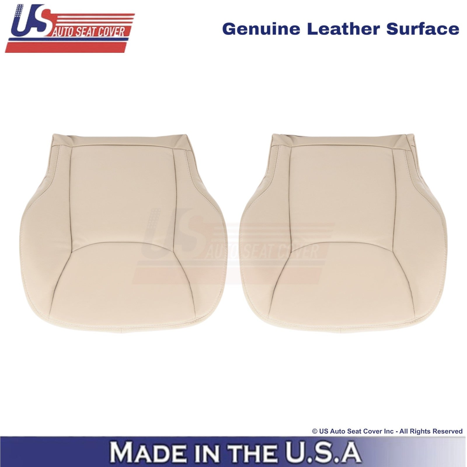2003-2006 Fits Mercedes-Benz S-Class Genuine Leather Bottom Seat Covers Pebble