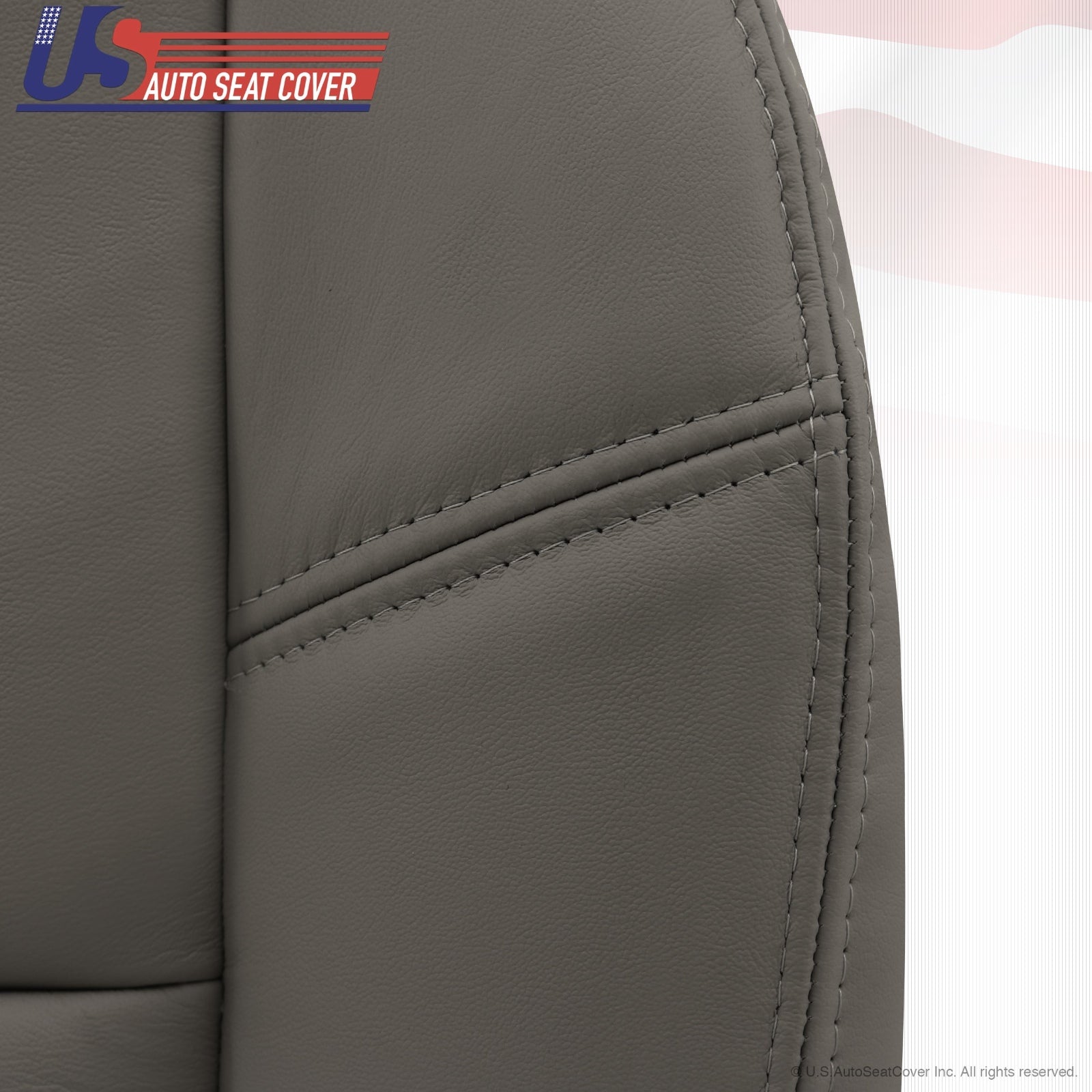 2007 to 2014 GMC Sierra HD WT Work Truck Driver Bottom Vinyl Seat Cover Med Gray