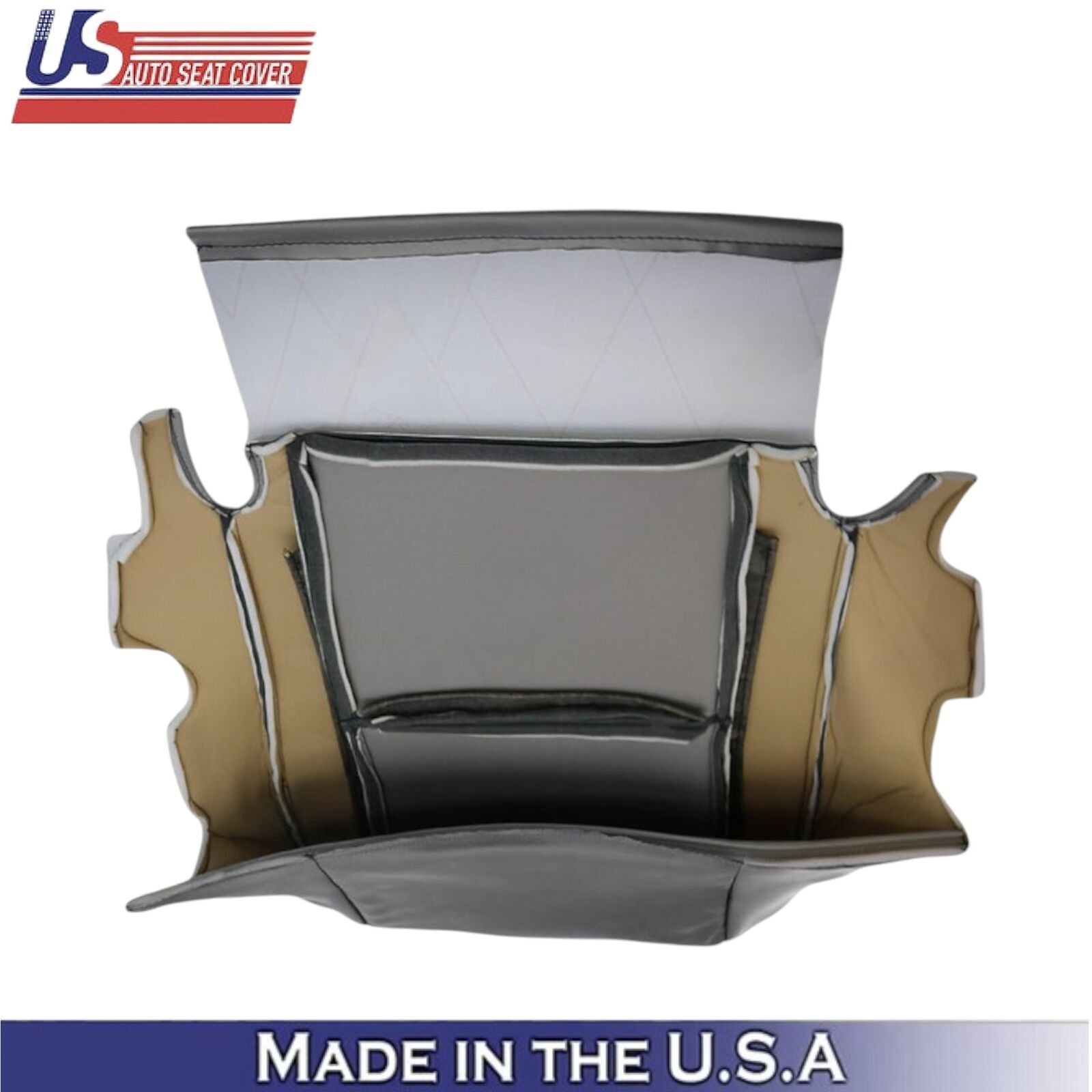 2005-2007 For Toyota Sequoia Leatherette Front Bottom Seat Covers Dark Charcoal
