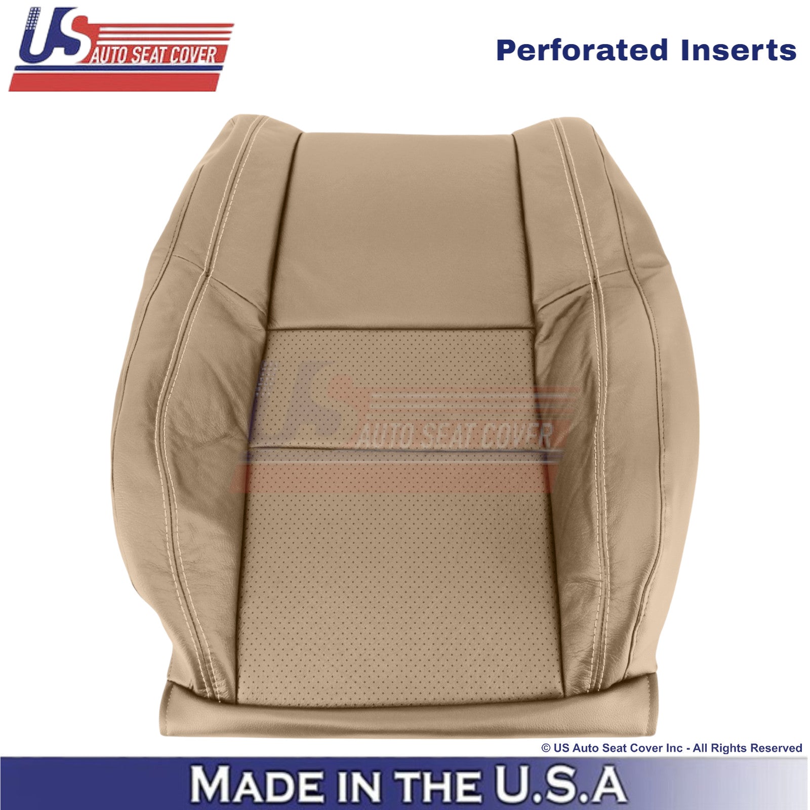 2011-2017 For Dodge Durango Genuine Leather Passenger Top Replacement Cover Tan
