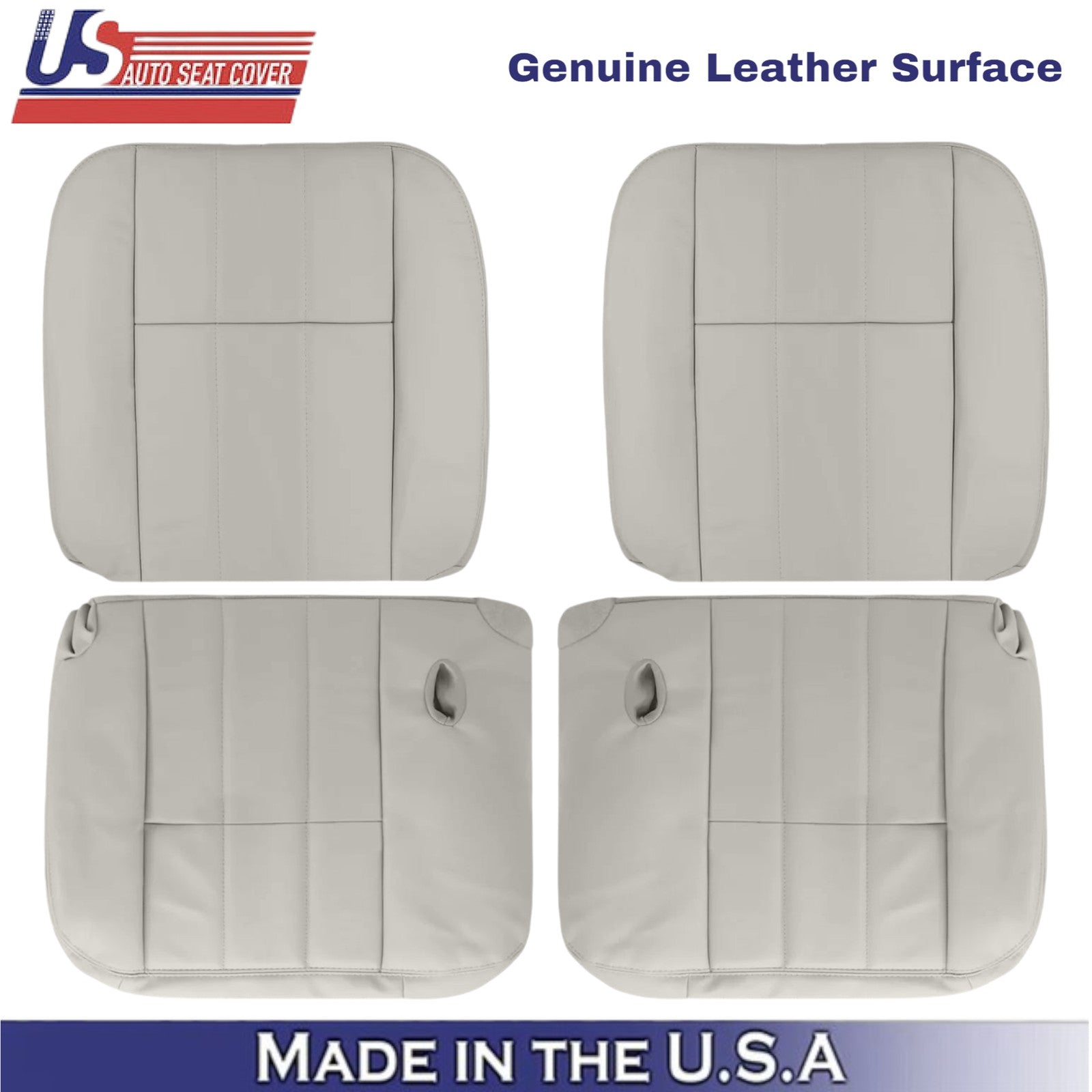2006-2011 For Mercury Grand Marquis Leather Front Seat Covers Medium Light Stone