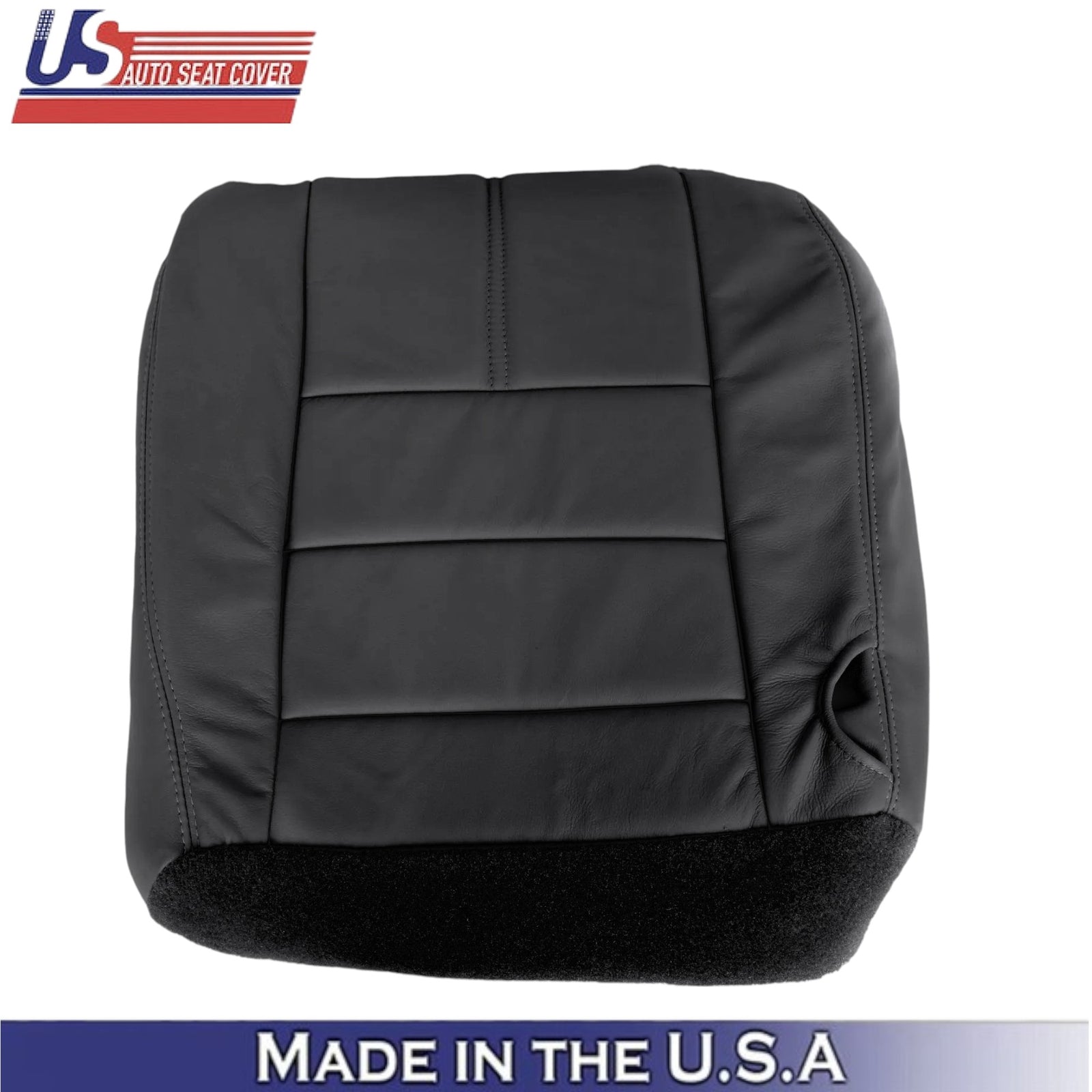 2008-2010 For Ford F250 Lariat Leatherette Front Bottom Covers Charcoal Black