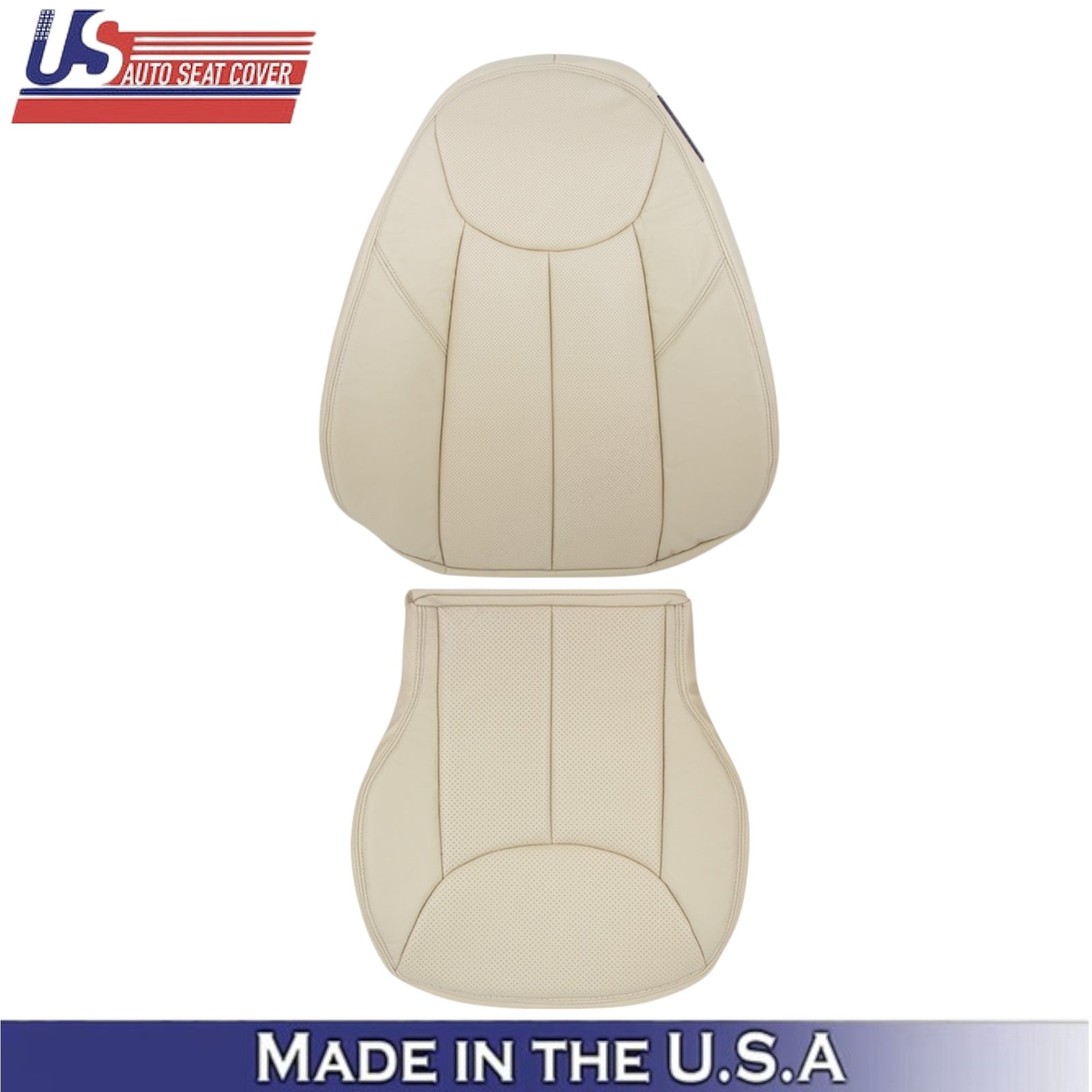 2003-2007 for Mercedes Benz R230 SL500 Driver Seat Covers Genuine Leather Beige