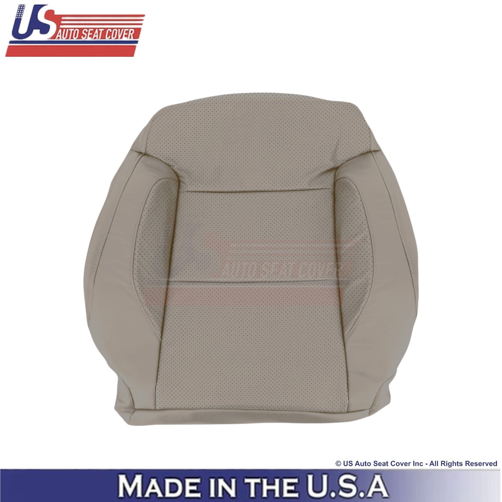 2014-2019 For Chevy Silverado 1500 LT LS Leather Perf Driver Top Seat Cover Dune