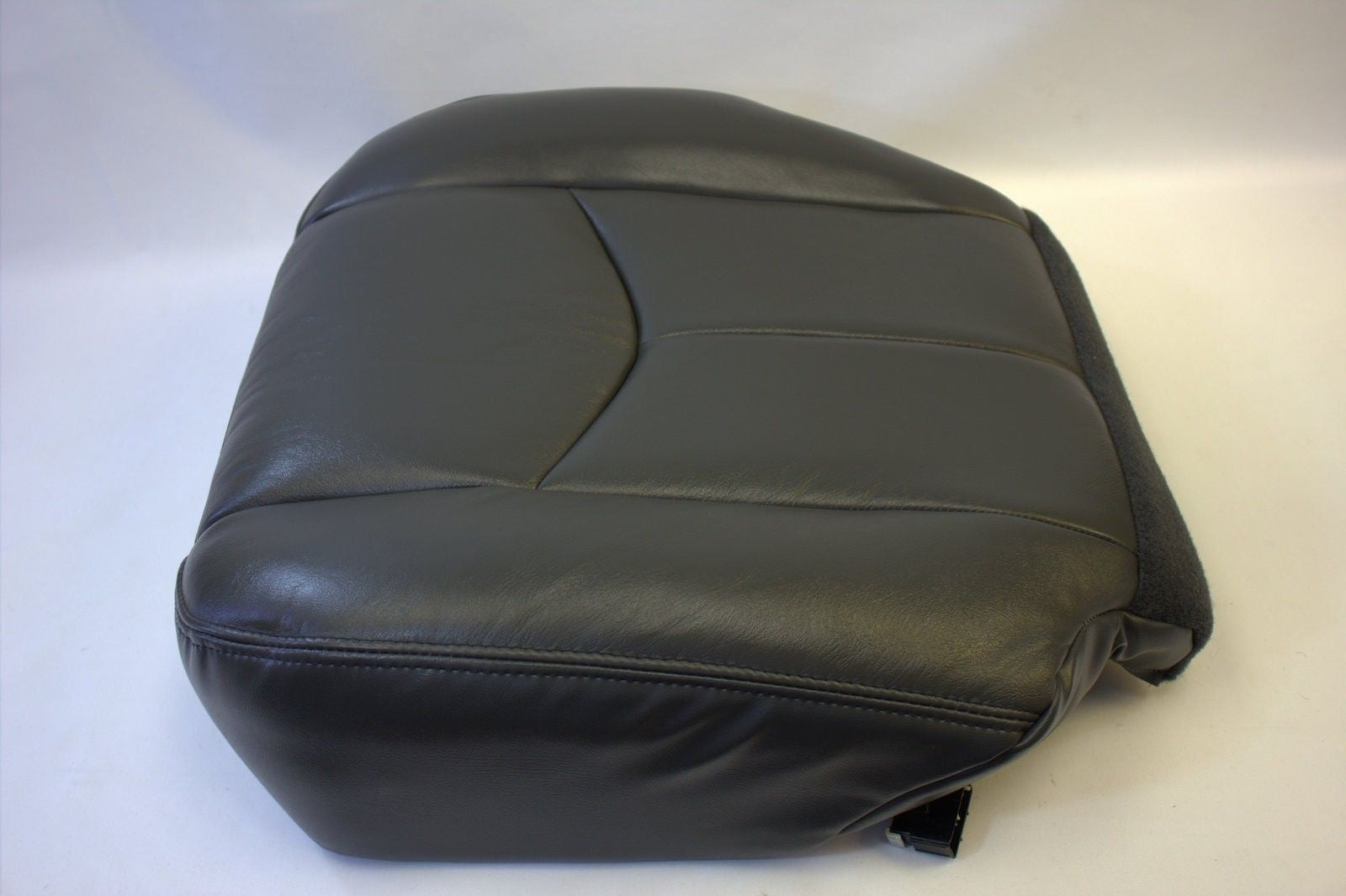 2003 to 06 Chevy Silverado Driver & Passenger Bottom Vinyl Seat Covers Dark Gray
