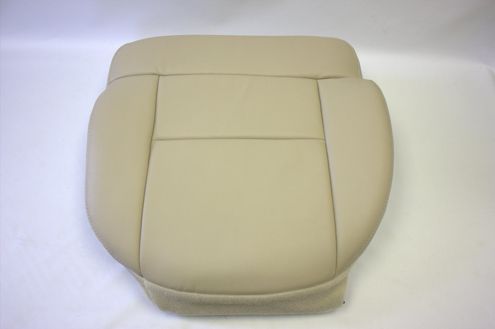 2004 Ford F150 Driver & Passenger Bottom Leather Seat Covers Light Parchment Tan