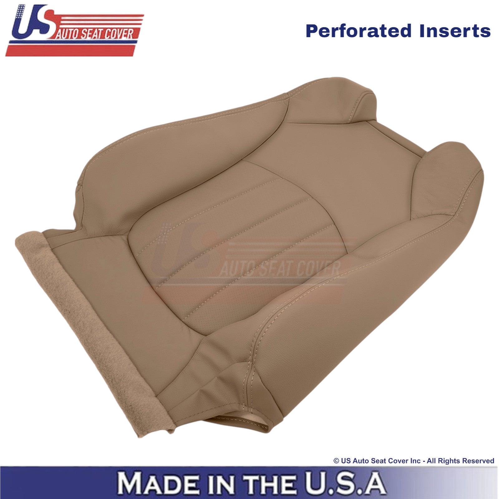 2013-2017 For Buick Enclave Leatherette Driver Top Replacement Cover Choccachino
