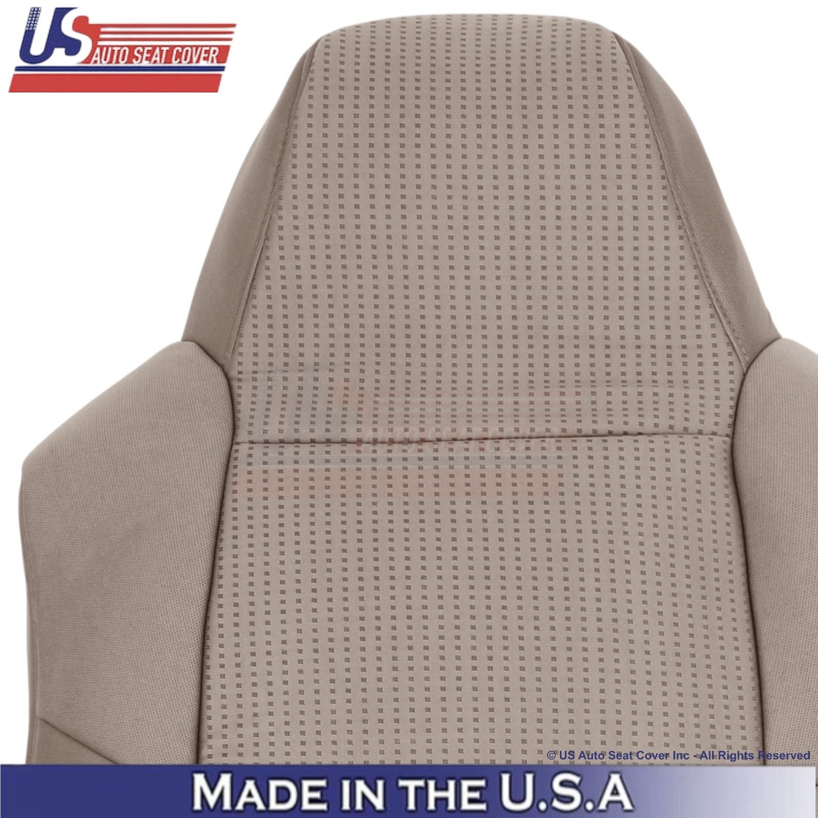 2008-2010 Fits Ford F-250 XLT Cloth Front Top Replacement Seat Covers Camel Tan