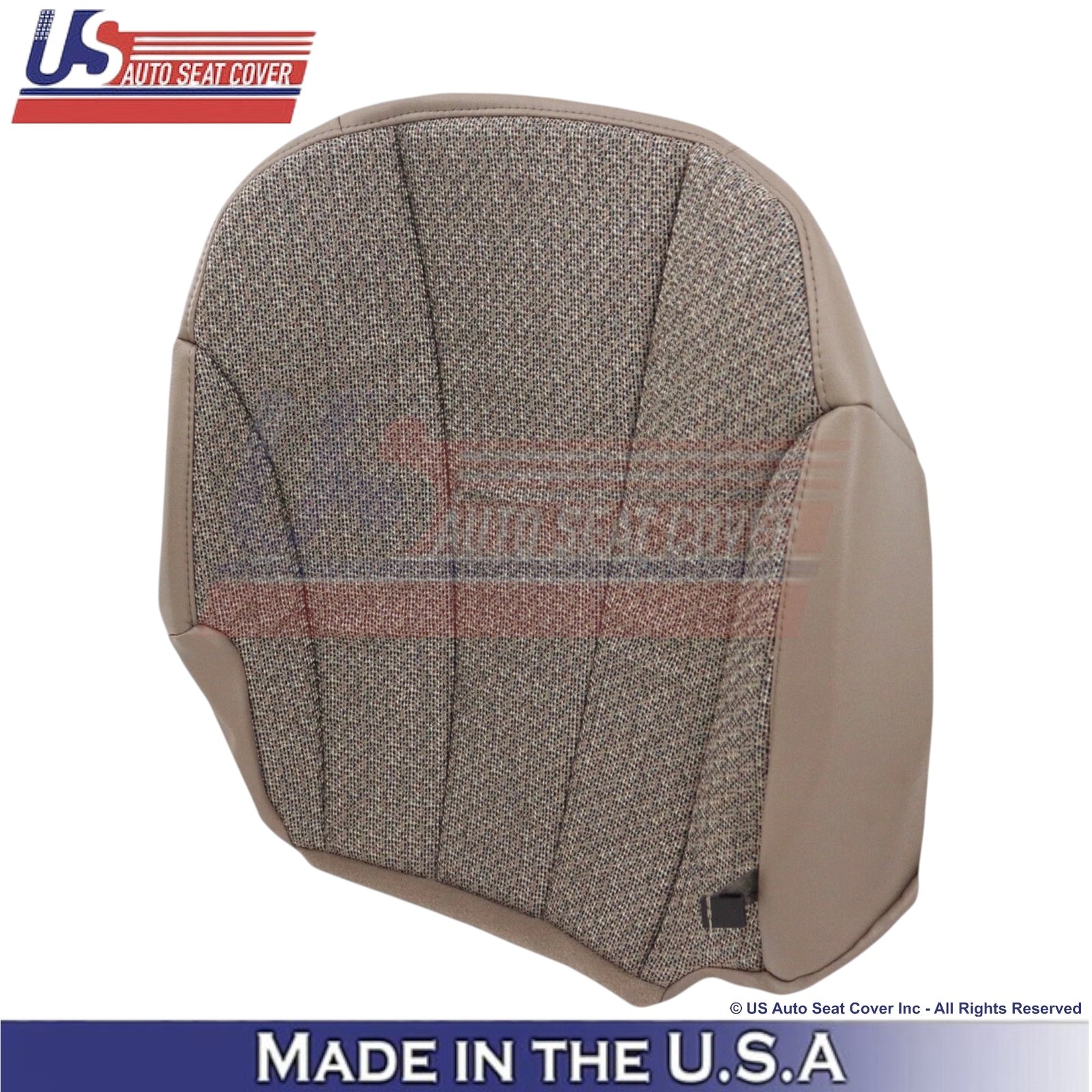 1999-2002 For Chevy Silverado WT Cloth Passenger Bottom Seat Cover Neutral Tan