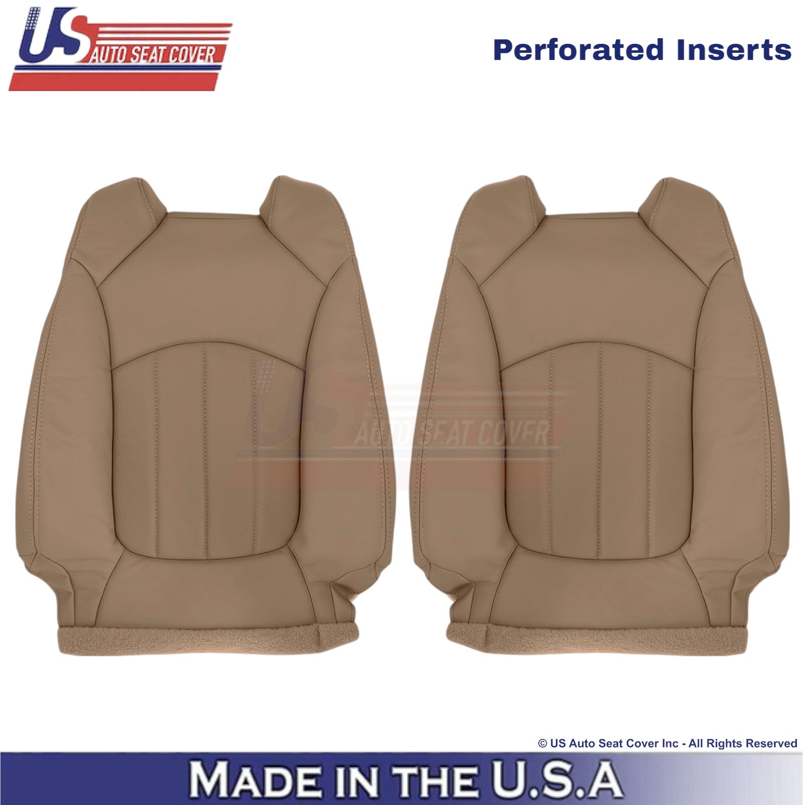2013-2017 For Buick Enclave Leather Front Top Replacement Covers Choccachino