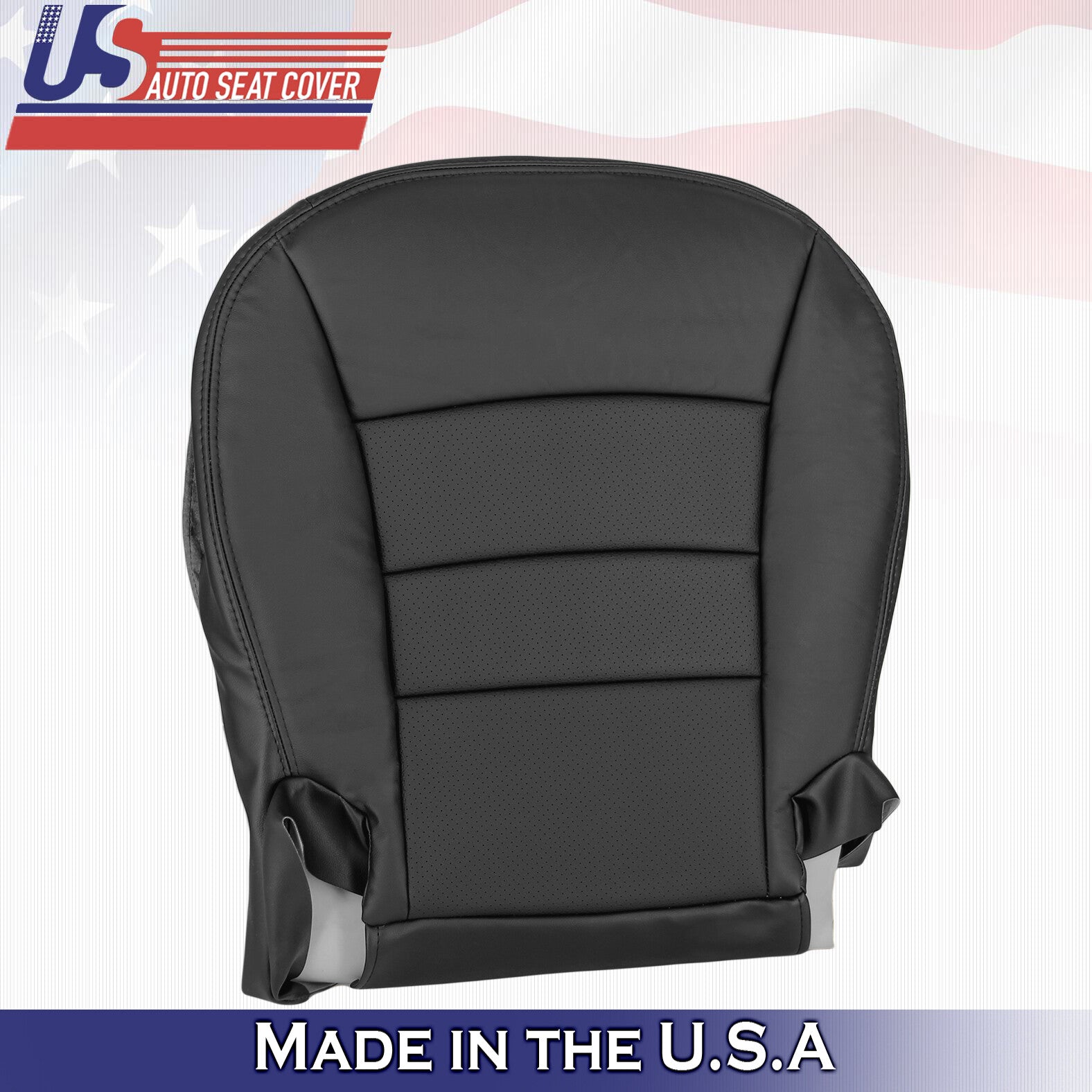 2005 to 2013 For Chevy Corvette C6 Front Set Tops & Bottoms Leather Seat Covers