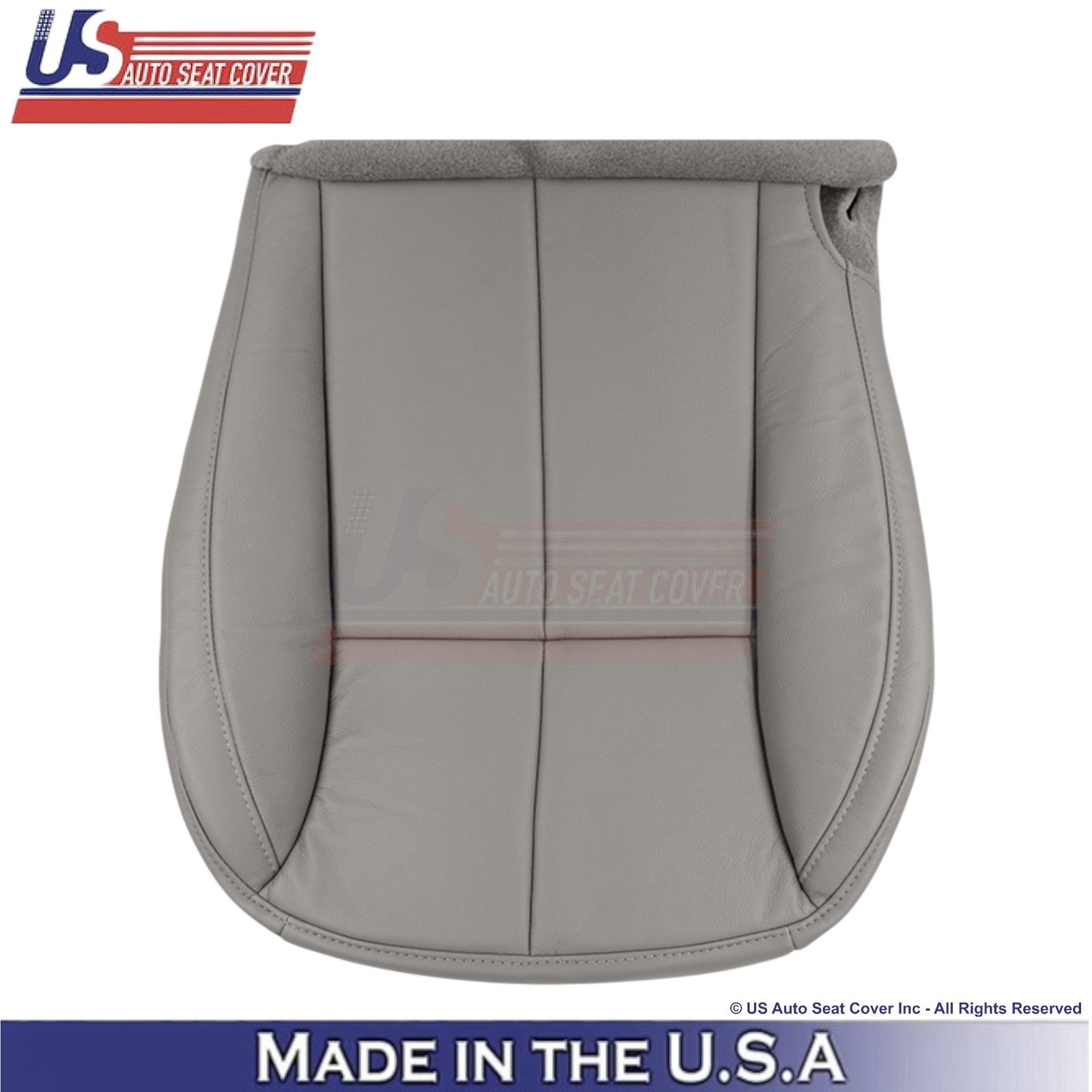 2001-2004 For Jeep Grand Cherokee Genuine Leather Front Seat Covers Taupe Gray