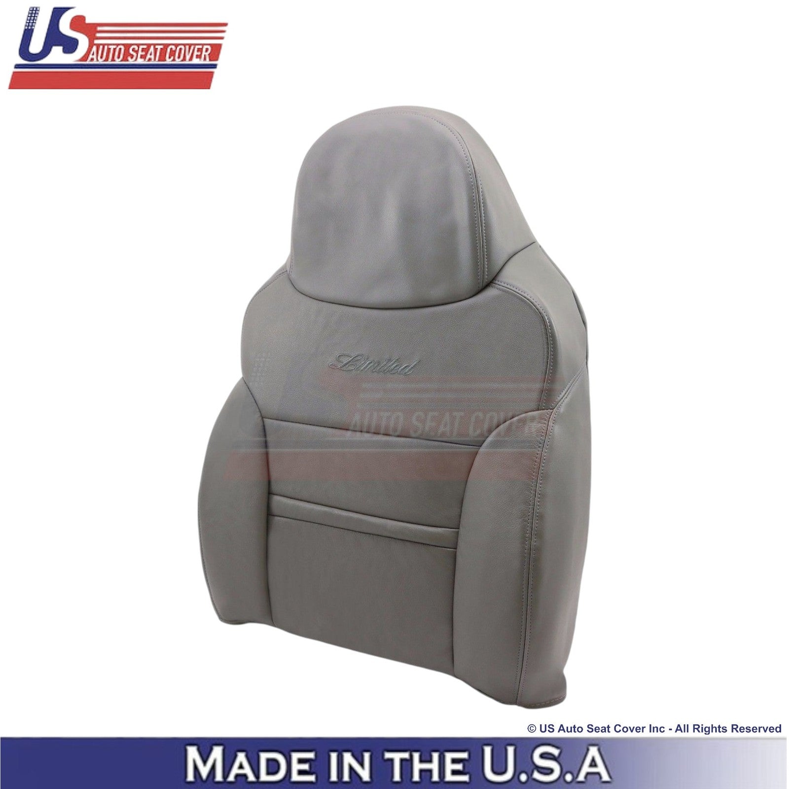 2000-2001 For Ford Excursion Genuine Leather Front w/Armrest Covers Med Graphite