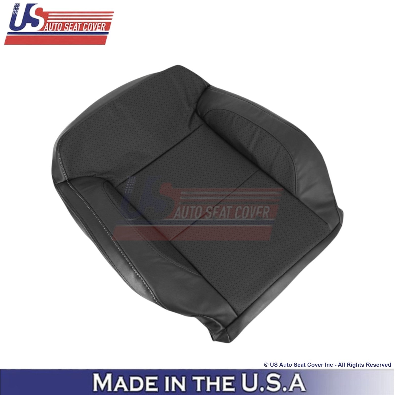 2014-2019 For Chevy Silverado 1500 LT Leatherette Perf Driver Top Cover Black
