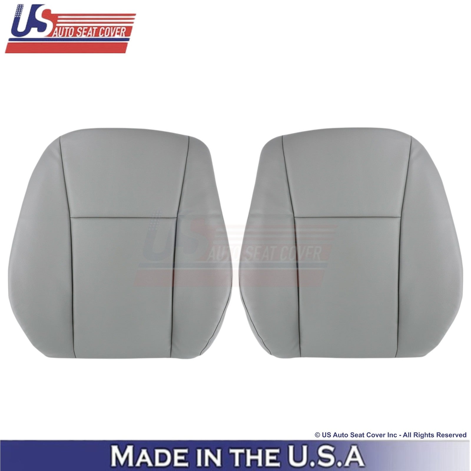 2014-2019 Fits Ford Transit Leatherette Front Top Replacement Covers Gray