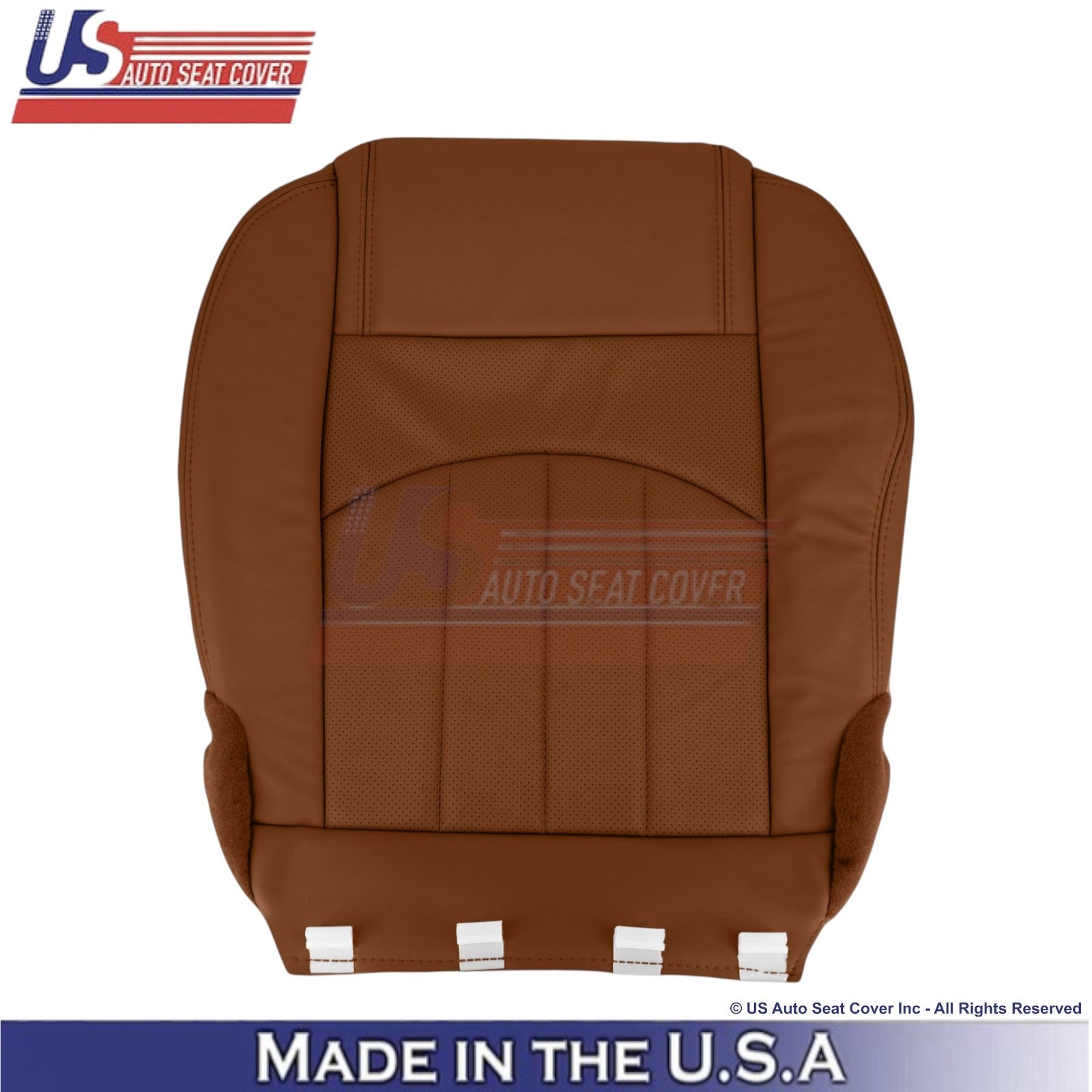 2015-2017 Fits Chevy Traverse Leather Perforated Front Seat Covers Saddle Up