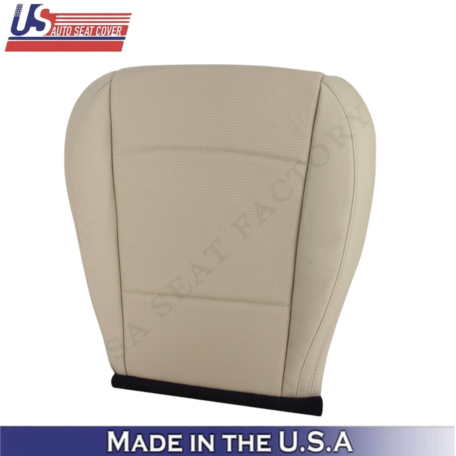 2015-2017 For Subaru Outback Leatherette Front Bottom Seat Covers Warm Ivory