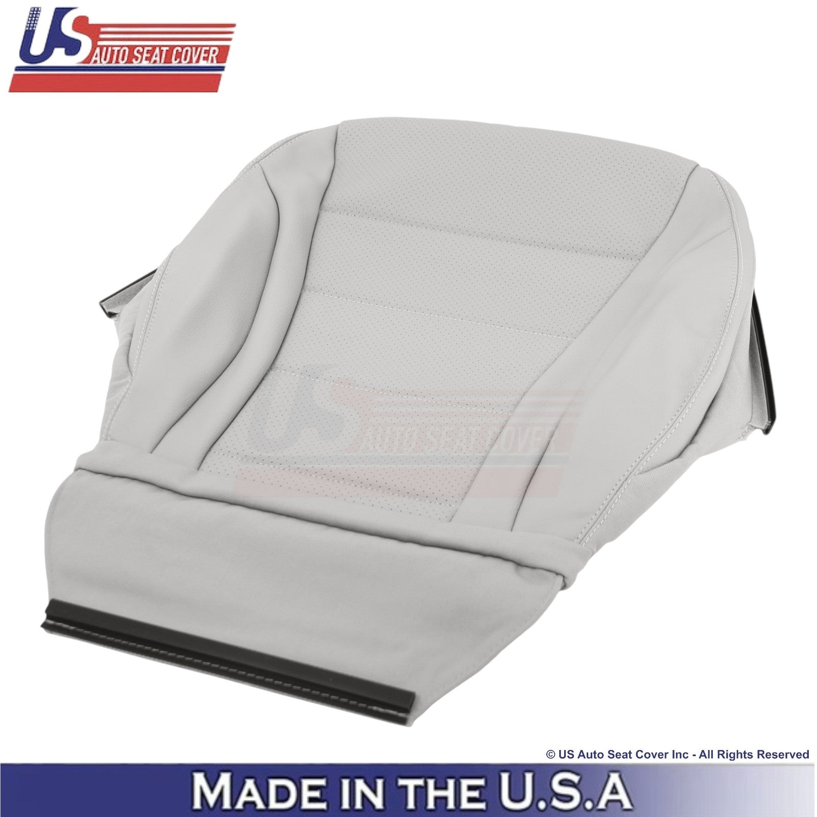 2016-2021 For Mercedes Benz GLC Class Leather Front Bottom Seat Covers Lt. Gray