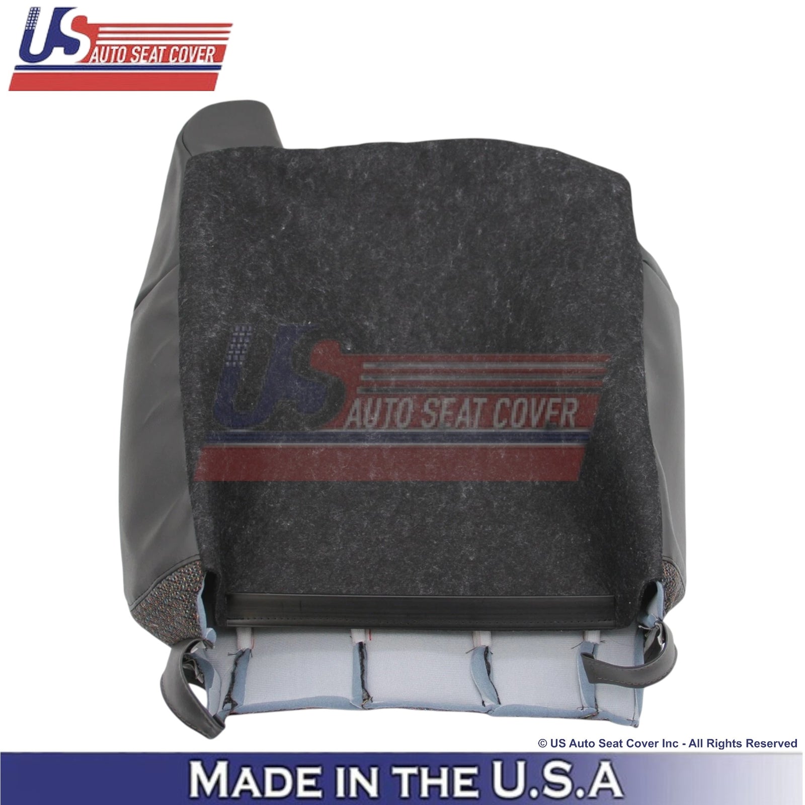1999-2002 For Chevy Silverado 1500 2500 Cloth Front Driver Seat Covers Dark Gray