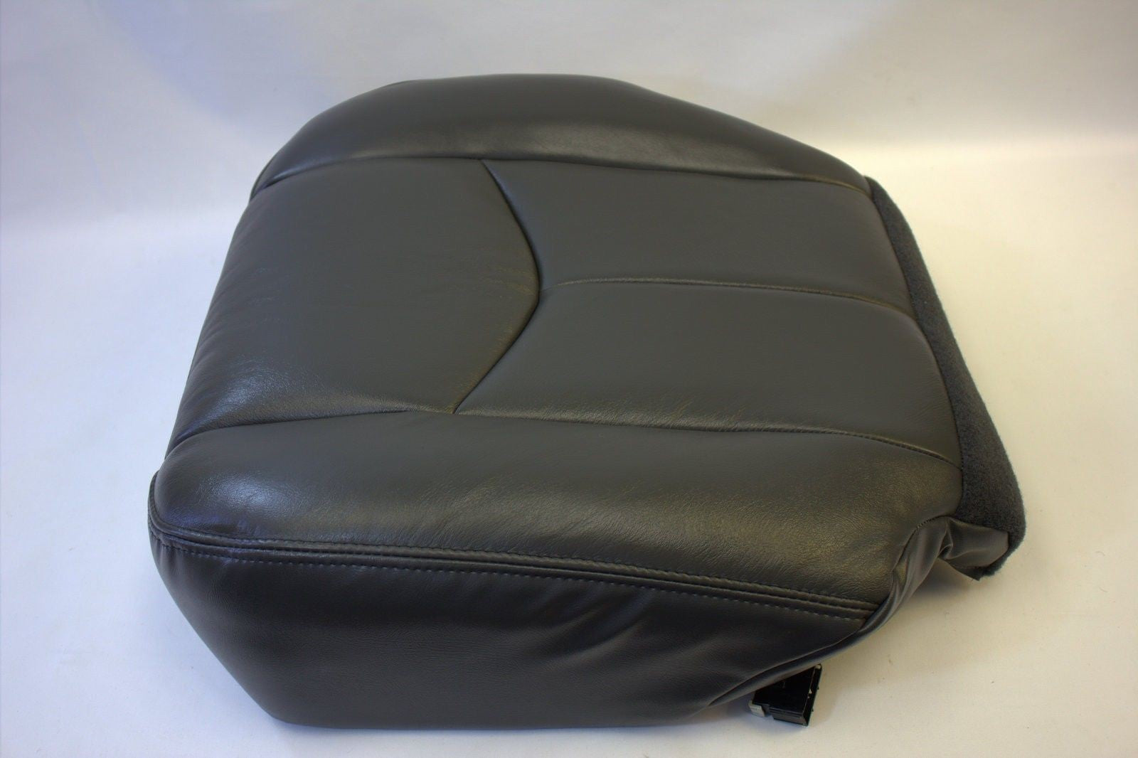2003 to 2006 Fits GMC Sierra Driver Bottom Leather Seat Cover Dark Gray