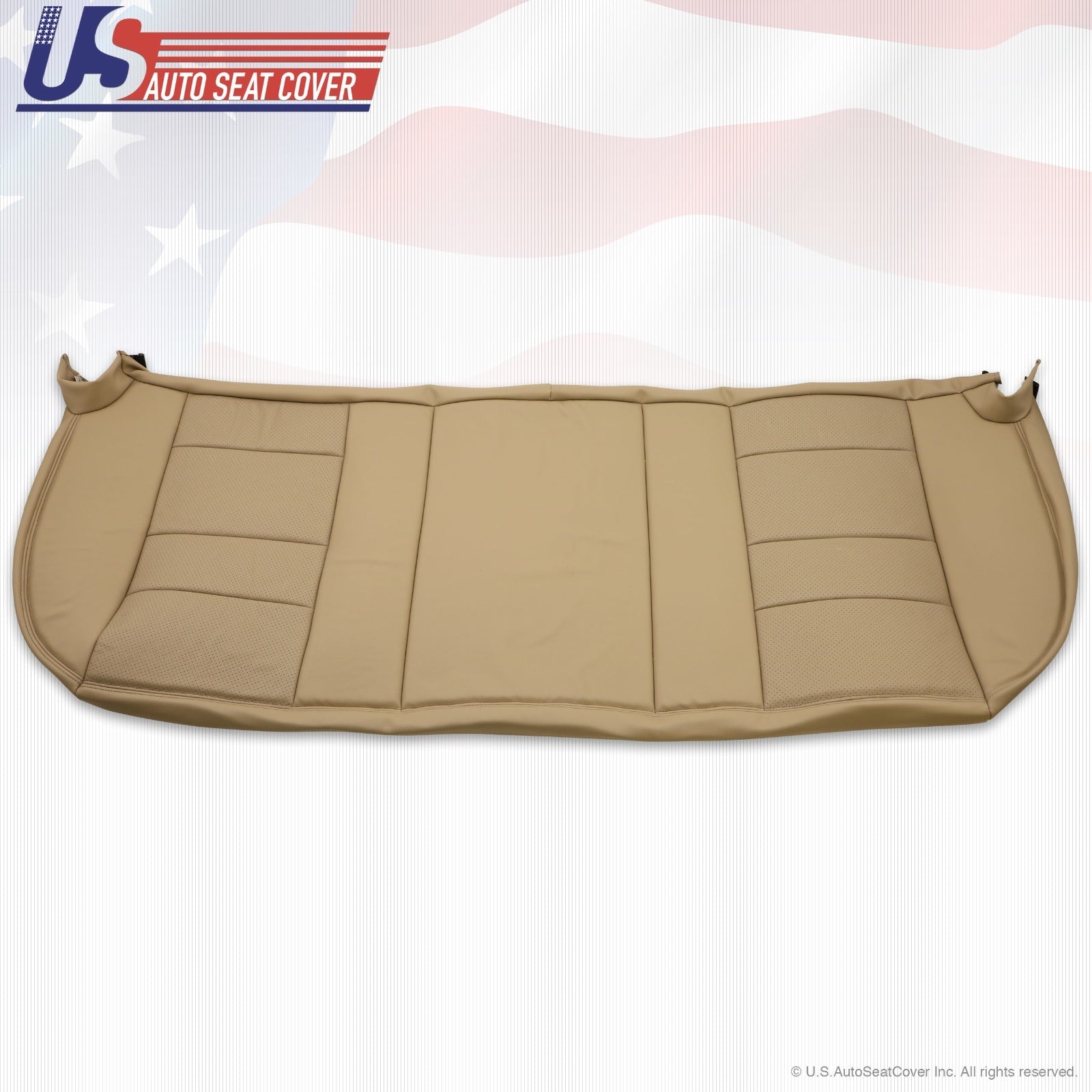 2002 - 2007 Ford F250 F350 Lariat Rear Bottom Leather Seat Cover Parchment TAN