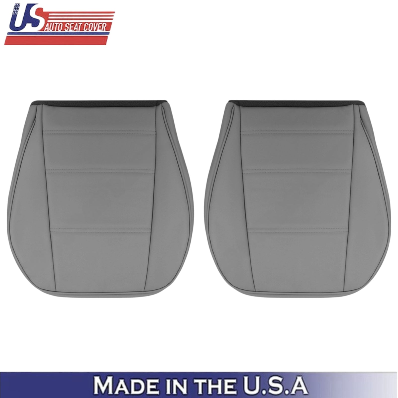 1999-2004 For Ford Mustang V6 Leatherette Front Bottom Covers Medium Graphite