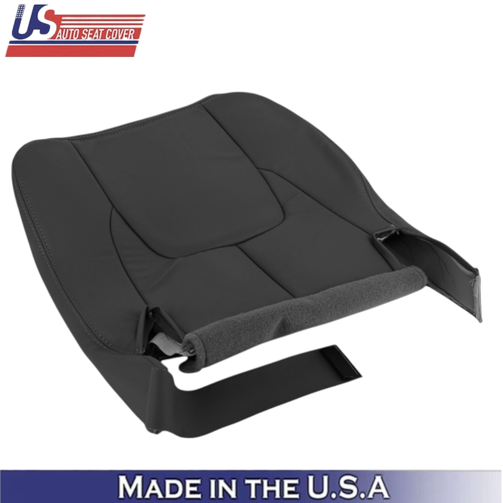 2002-2003 For Dodge Ram 1500 Laramie Leatherette Front Bottom Covers Dark Slate