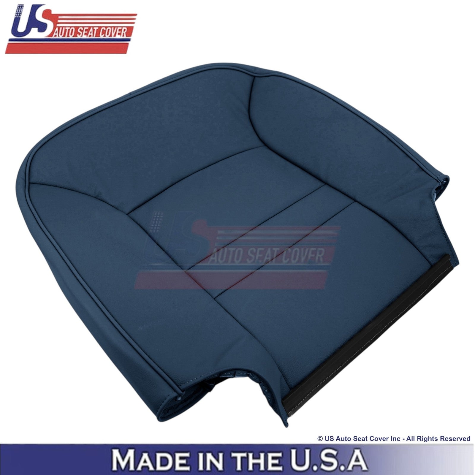 1998-2002 For Ford Crown Victoria Leatherette Driver Top Cover Dark Denim Blue