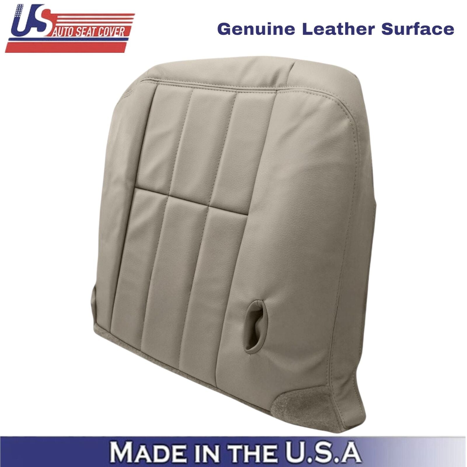 2003-2005 For Mercury Grand Marquis Genuine Leather Driver Seat Covers Parchment