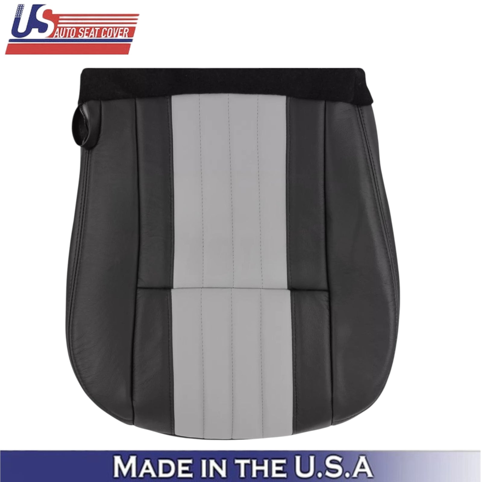 2003 For Ford F150 Harley Davidson Leatherette Front Bottom Covers Black/Gray
