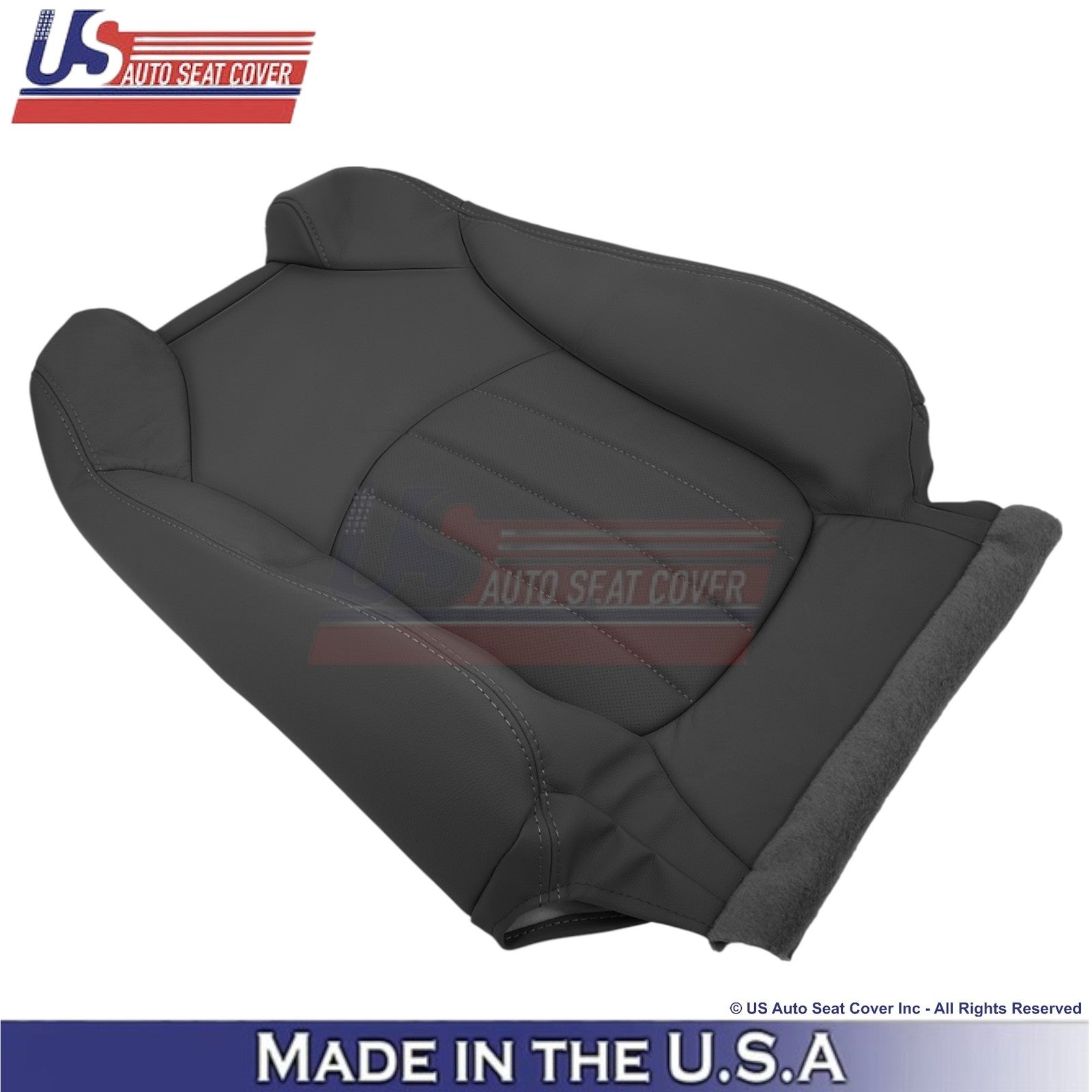 2013-2017 For Buick Enclave Leather Passenger Top Replacement Seat Cover Ebony