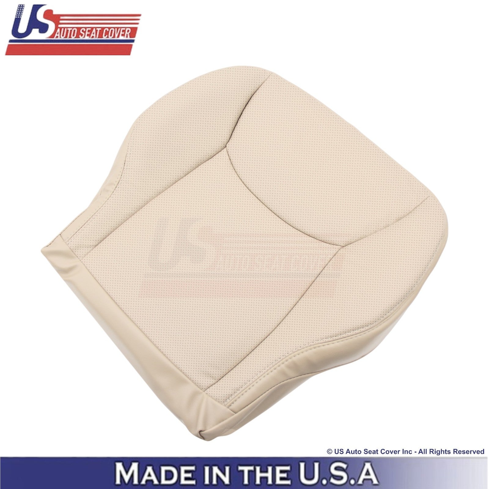 2003-2006 Fits Mercedes-Benz S Genuine Leather Perf. Front Bottom Covers Pebble