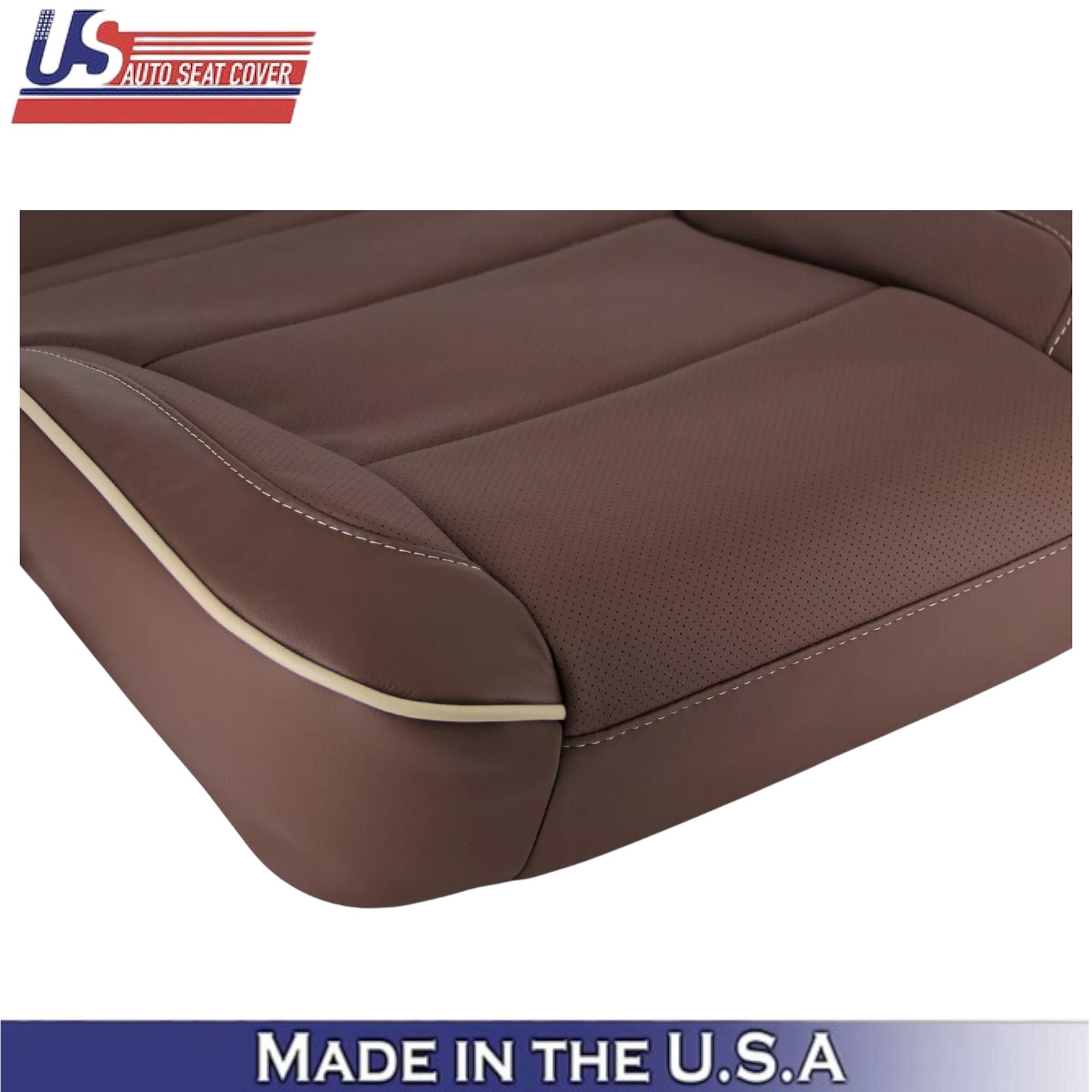 2014-2019 For Chevy Silverado High Country Leather Driver Bottom Cover Brown