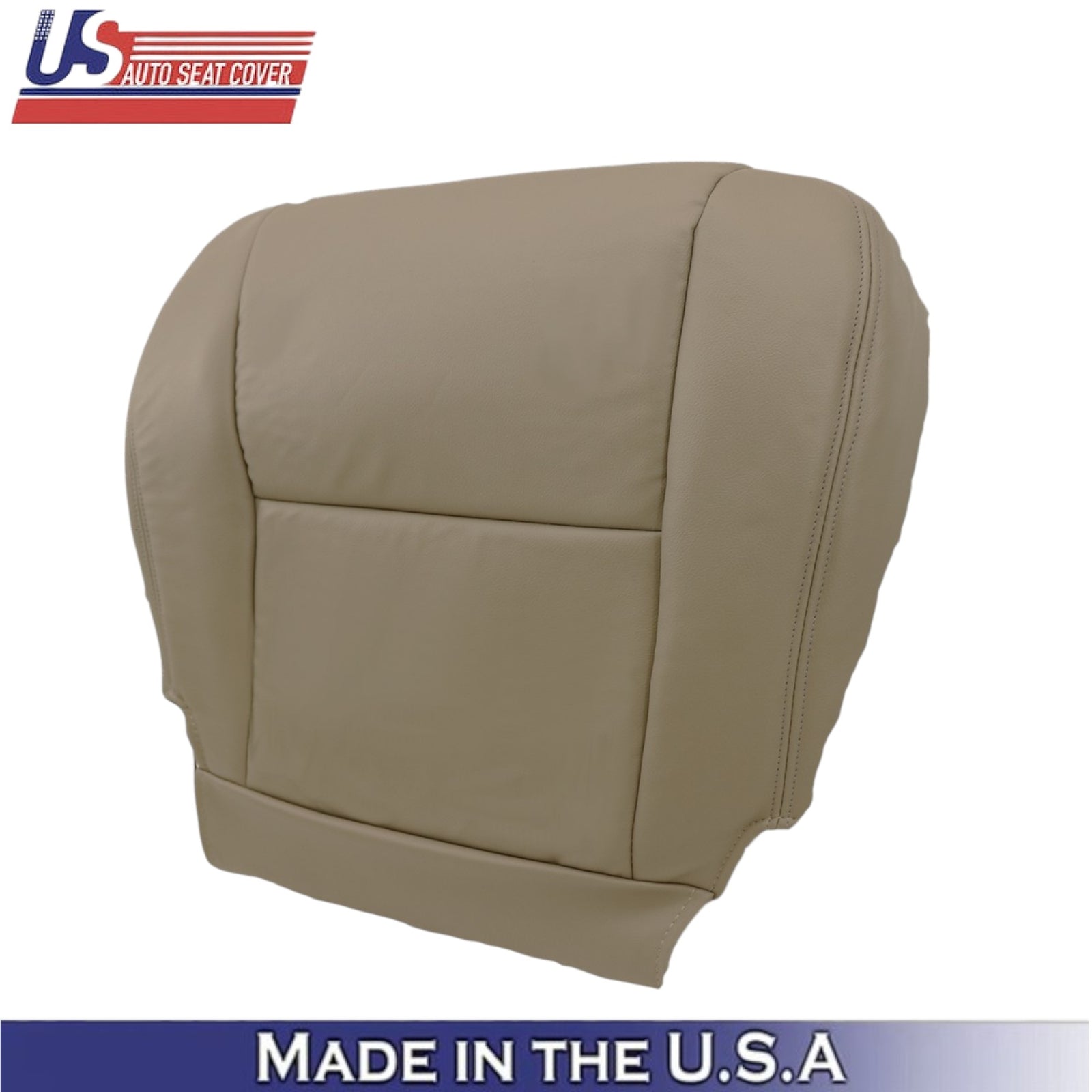 2005-2007 For Toyota Sequoia Leatherette Passenger Side Seat Covers Oak Tan