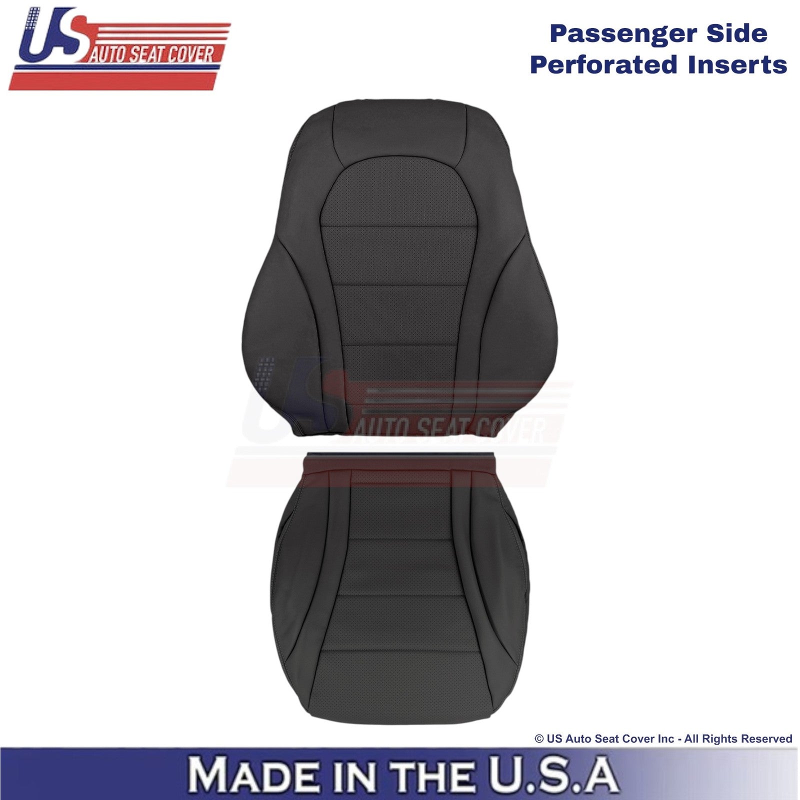 2016-2021 For Mercedes Benz GLC Class Leather Passenger Replacement Covers Black