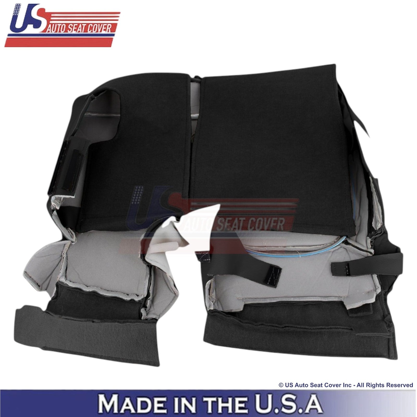 2011-2015 For Ford Explorer 2nd Row with Console Leather Seat Covers Black